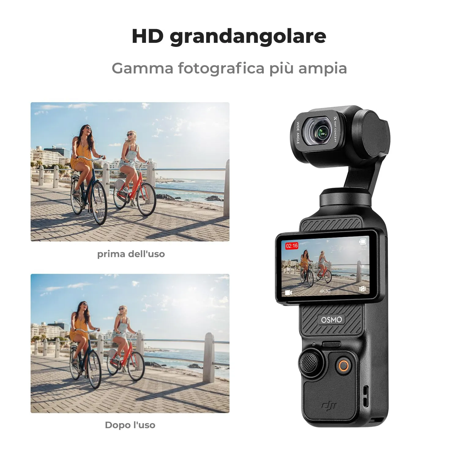 K&F Concept Obiettivo Grandangolare Magnetico Osmo Pocket 3/4 112°