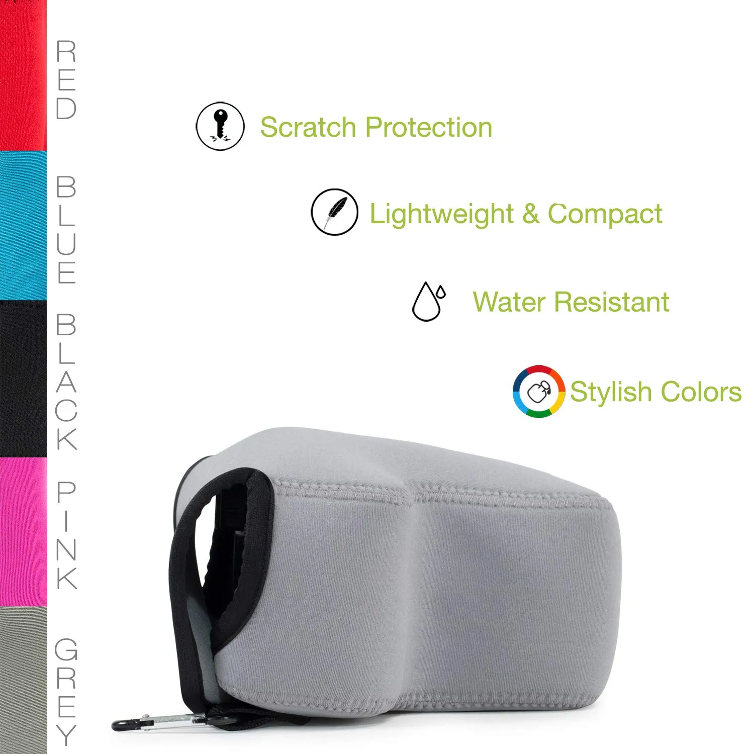 MegaGear MG1373 custodia neoprene Panasonic GH5 grigio