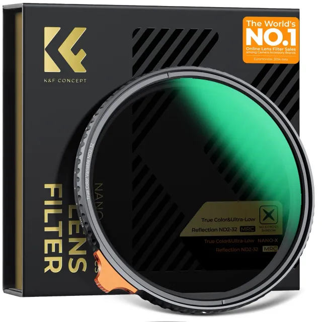 K&F Concept Nano-Xcel Filtro ND2-32 67mm True Color Video