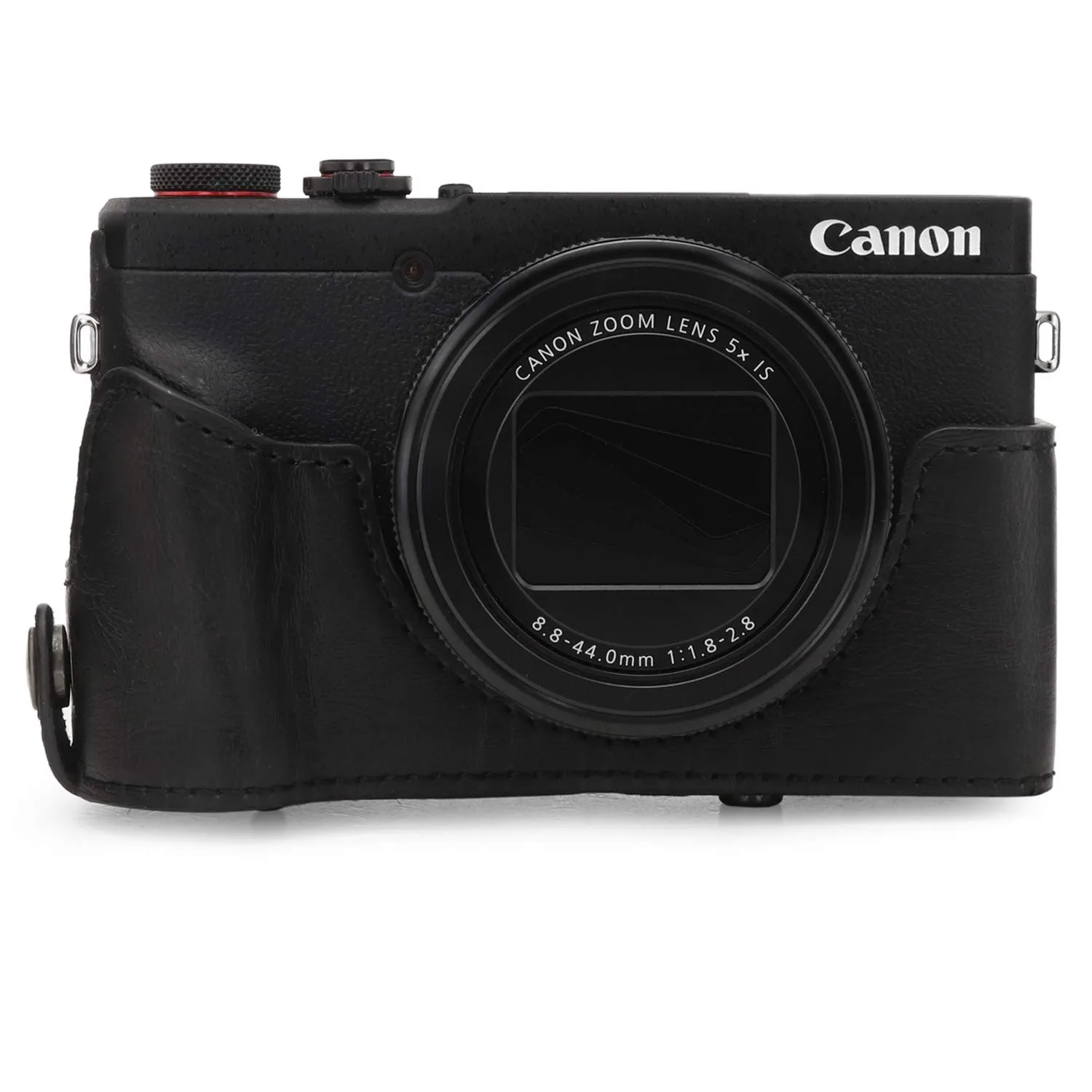 MegaGear Canon G5 X Mark II custodia pelle nera Ever Ready