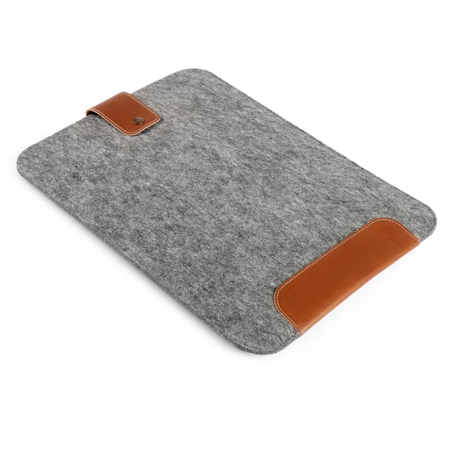 MegaGear custodia laptop 15 pollici grigia in pelle e pile