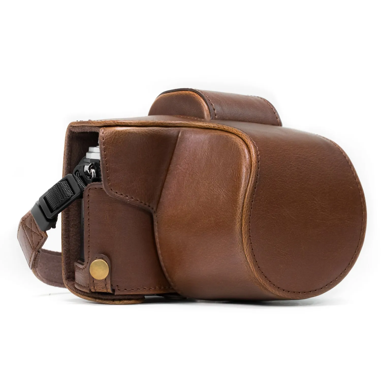 MegaGear MG638 Custodia E-M10 Mark II Marrone Scuro Ever Ready