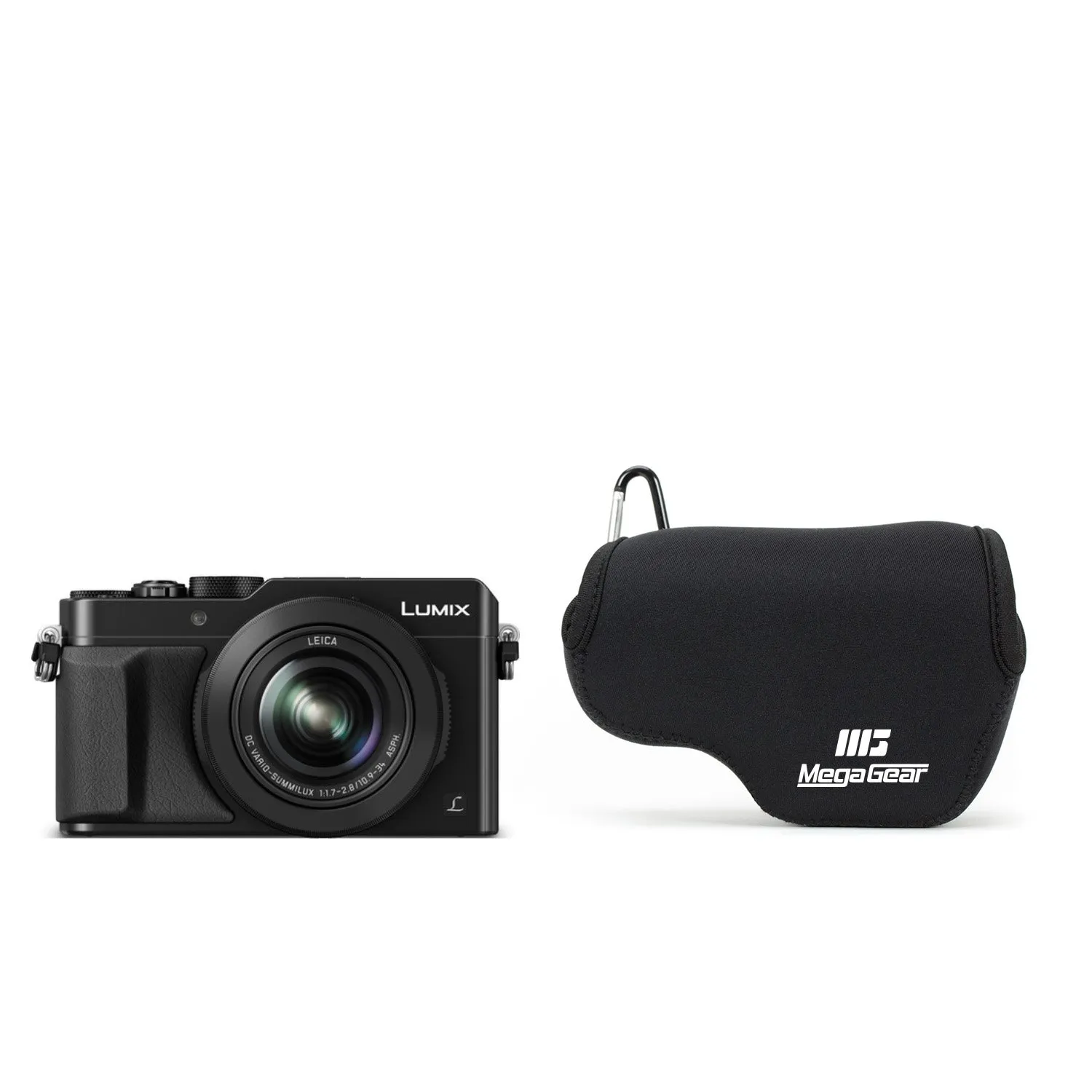 MegaGear MG835 custodia neoprene Panasonic LX100 II nero