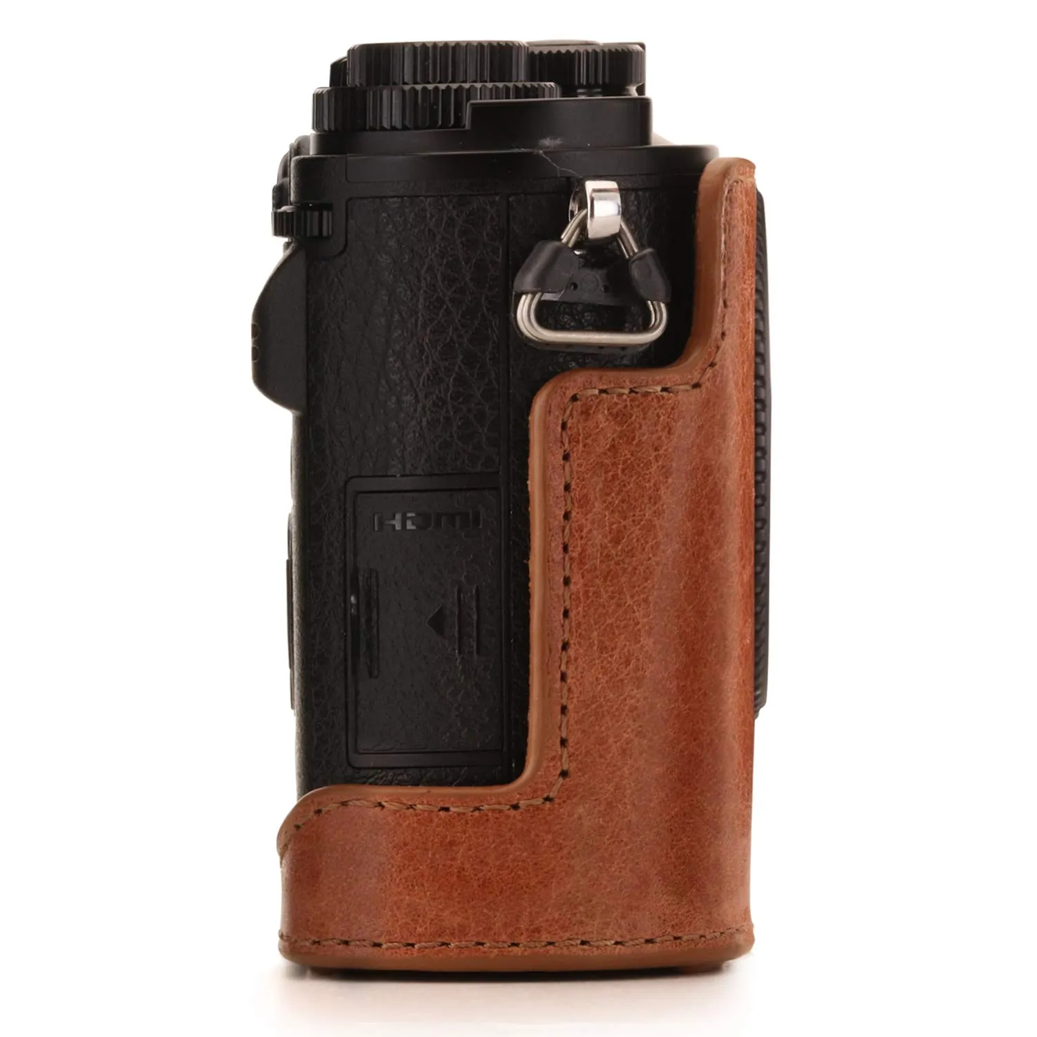 MegaGear Ever Ready custodia vera pelle GX9 marrone chiaro