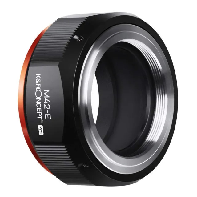 K&F Concept M42 Sony E adattatore metallo infinito manuale