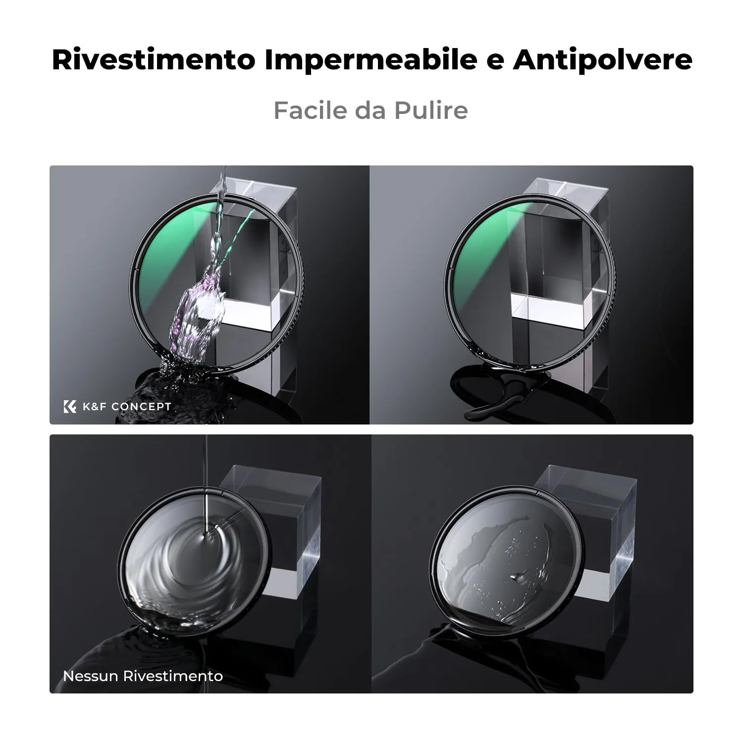 K&F Concept Nano-Xcel Filtro Polarizzatore CPL 67mm