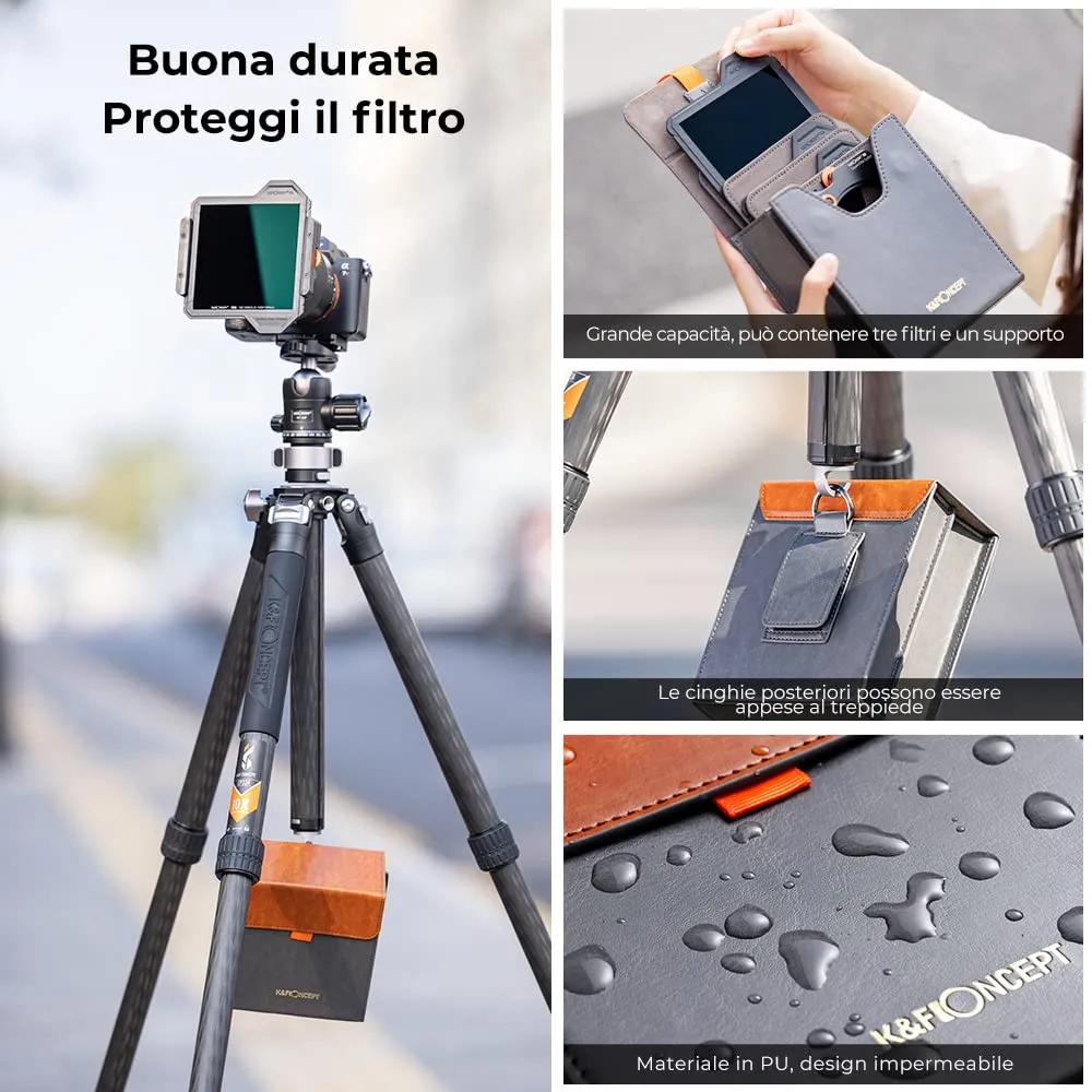 K&F Concept Nano-Xcel Pro kit portafiltri ND1000 ND8 ND64 CPL