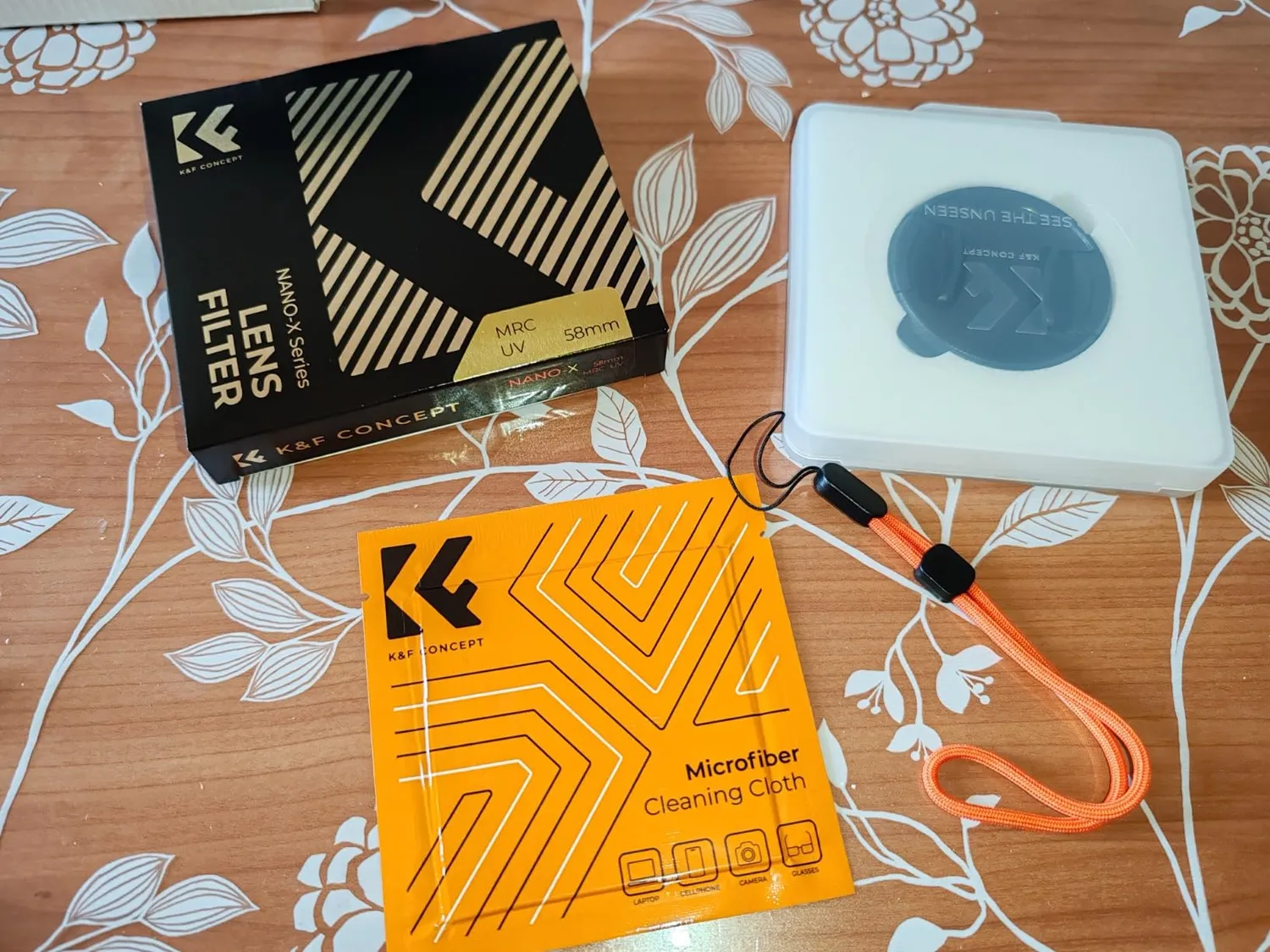 K&F Concept Nano-Xcel filtro UV 67mm protezione con tappo