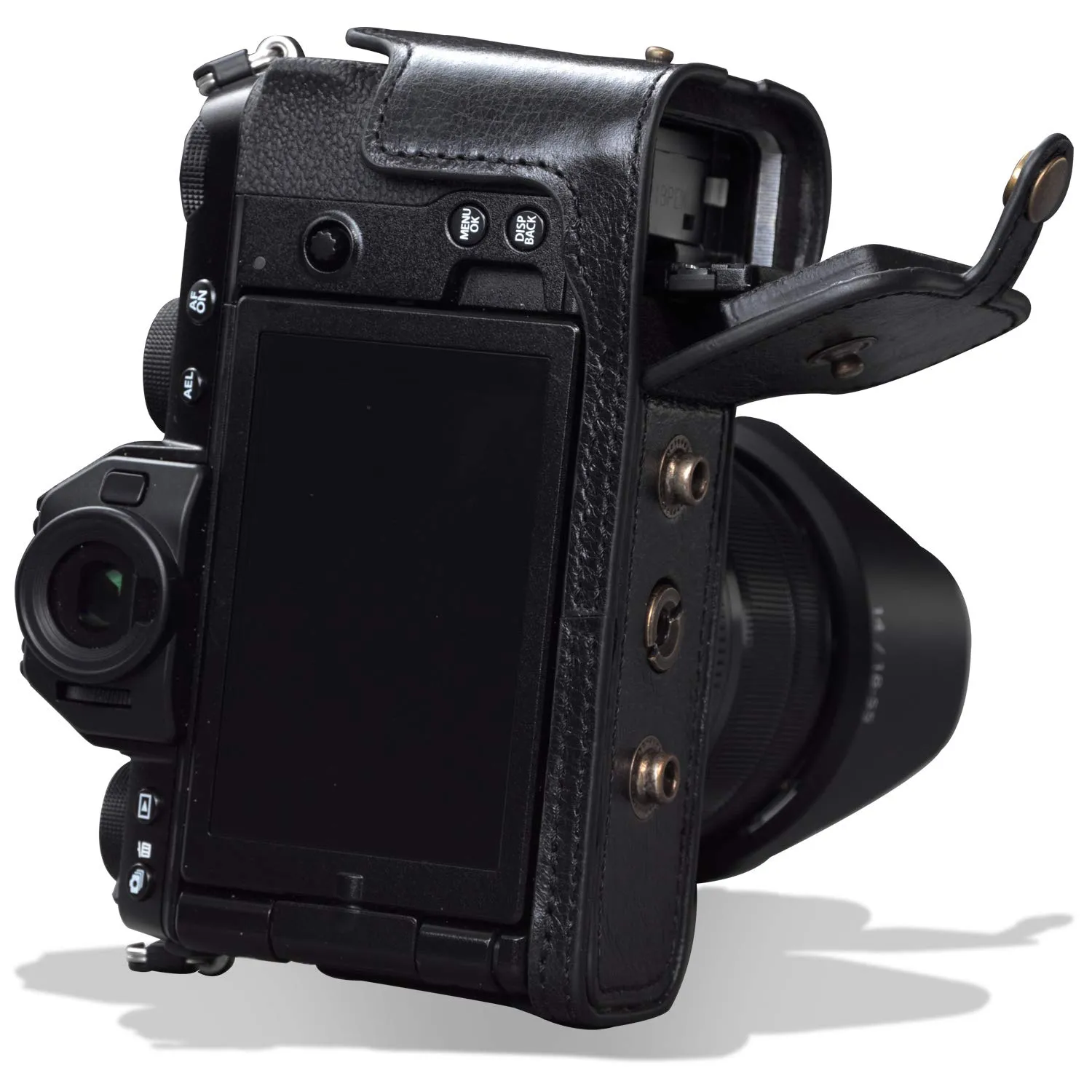 MegaGear X-S10 custodia vera pelle ever ready nero