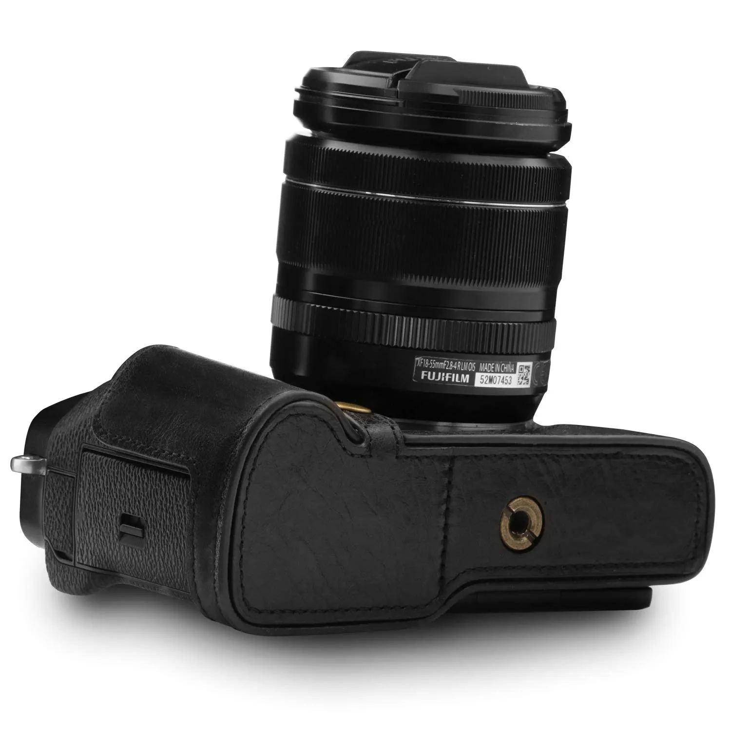 MegaGear Fujifilm X-T3 custodia vera pelle Ever Ready trasparente