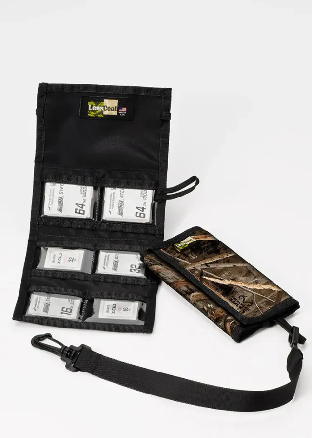 LensCoat Memory Wallet CF6 porta schede nero impermeabile