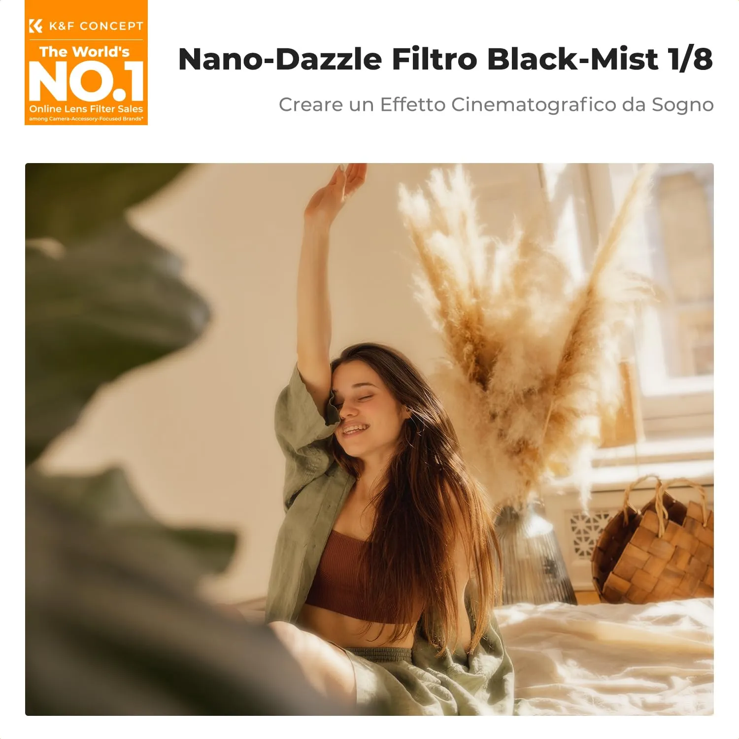 K&F Concept Nano-Dazzle filtro Black Mist 1/8 67mm vetro