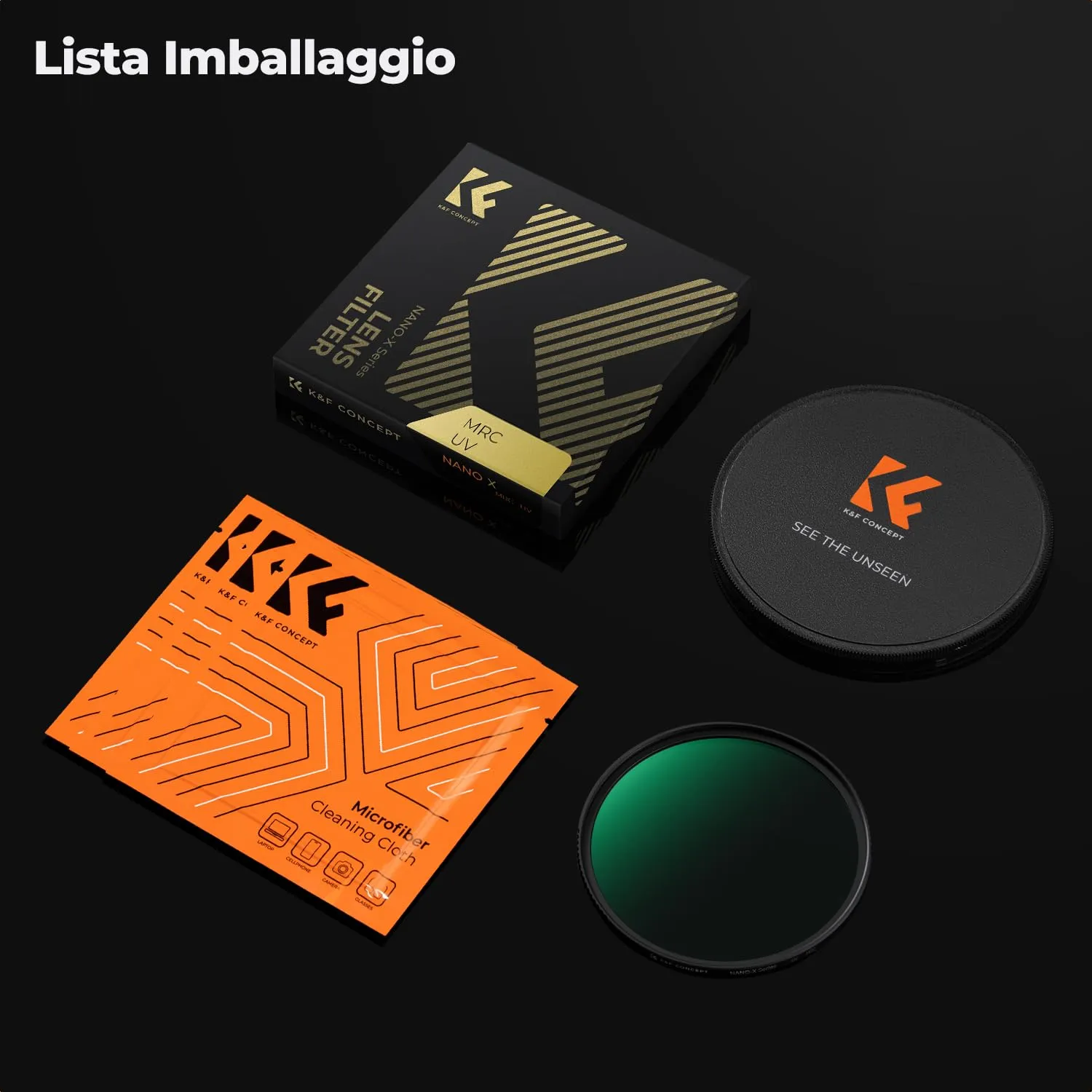 K&F Concept Nano-Xcel filtro UV protezione 82mm multistrato