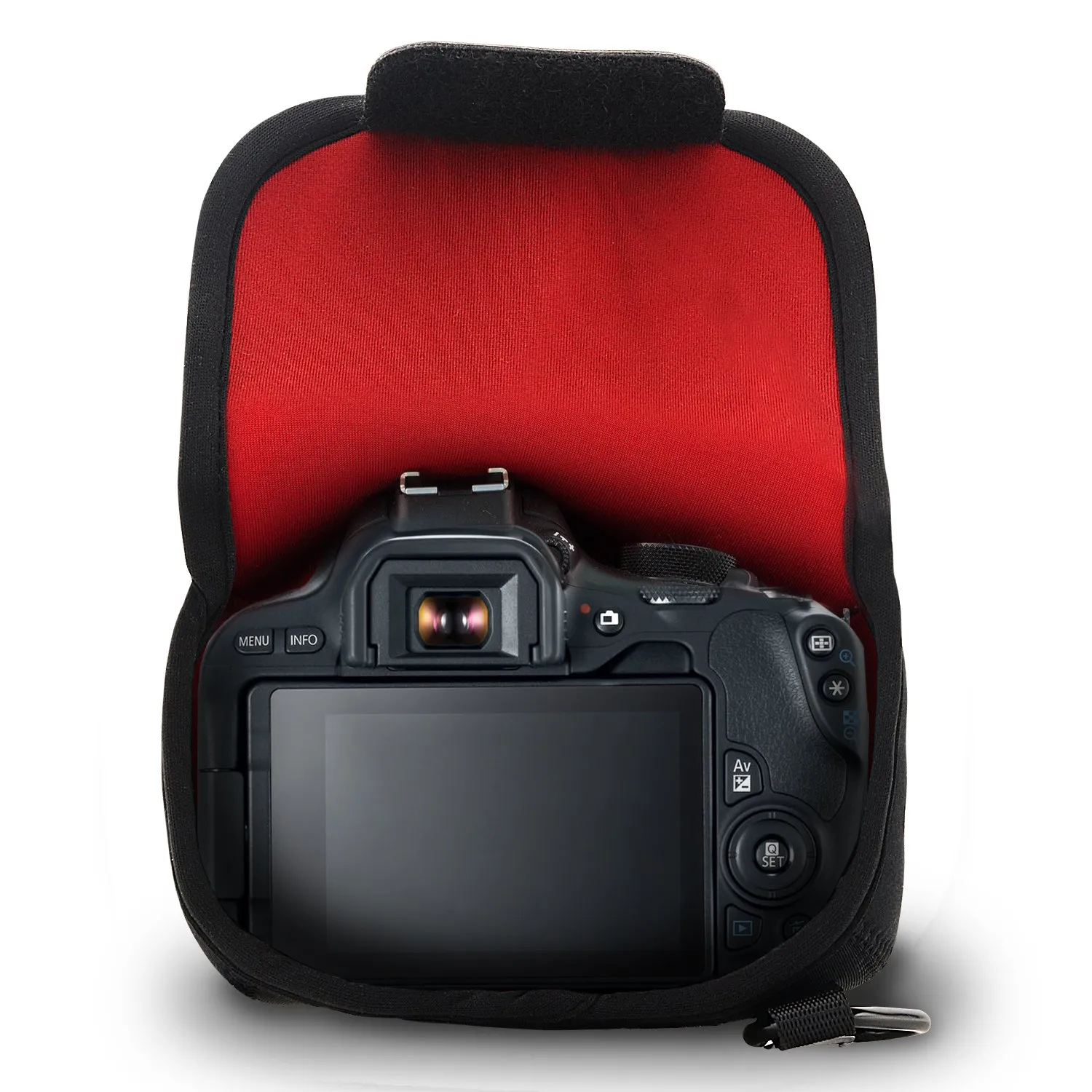 MegaGear MG1057 Custodia Neoprene Canon 200D 100D Nera