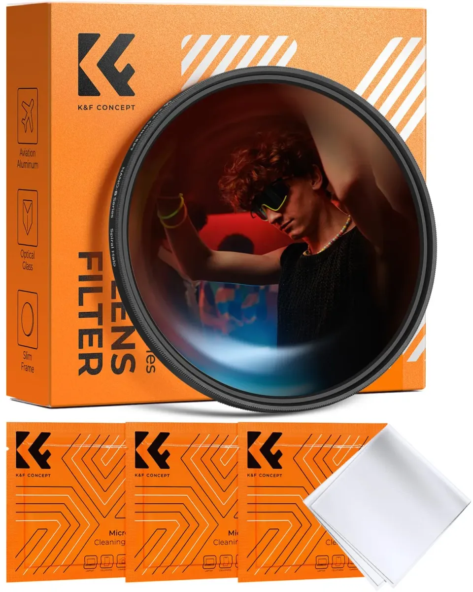 K&F Concept Spirale Halo filtro effetti 82mm alone rotativo