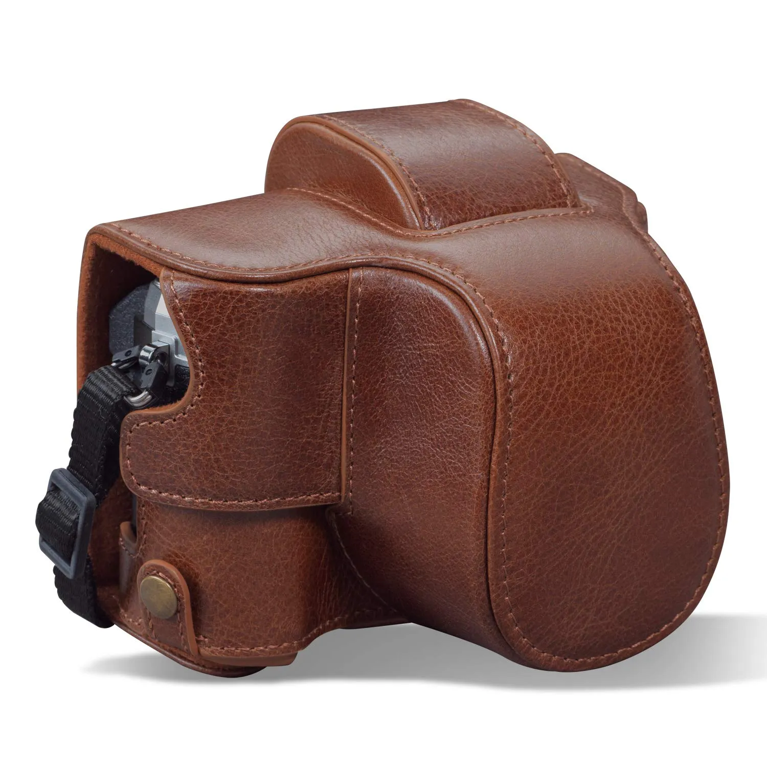 MegaGear Ever Ready Custodia Fotocamera E-M10 Mark IV Nero pelle