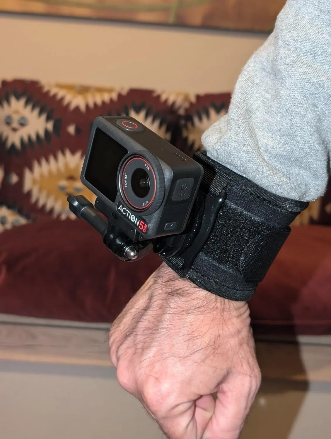 K&F Concept supporto mentoniera casco action cam singolo