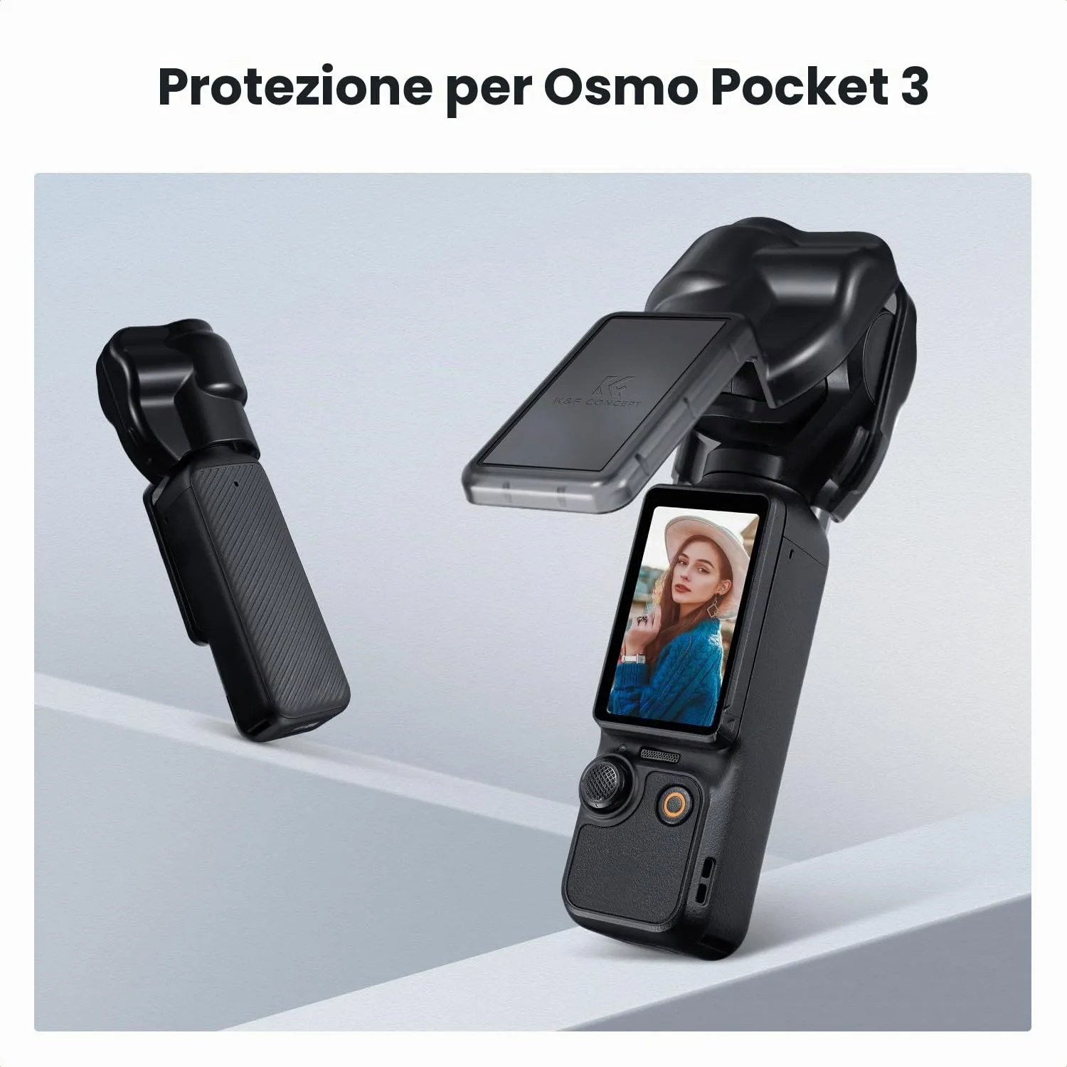K&F Concept Custodia Protettiva DJI Osmo Pocket 3 Plastica