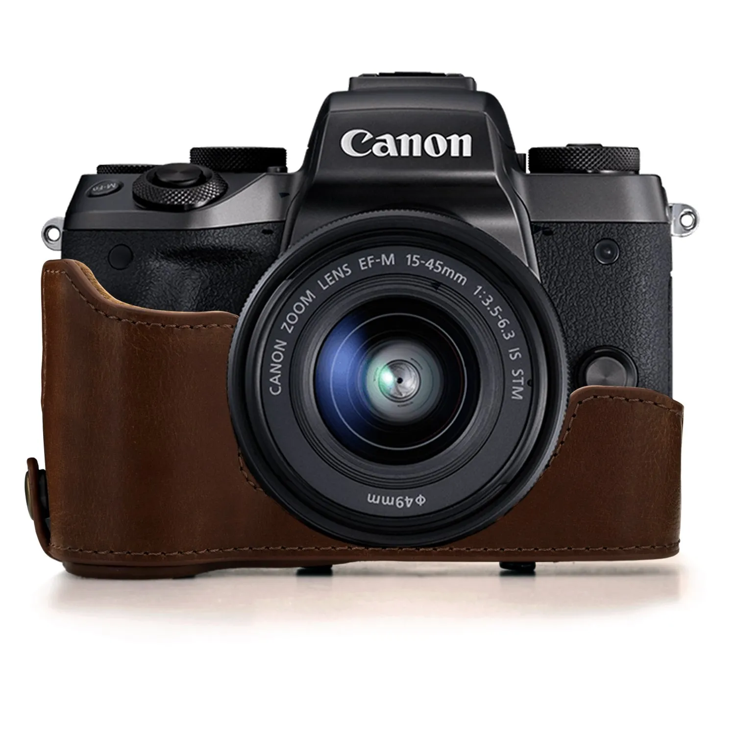 MegaGear Ever Ready Canon EOS M5 15-45mm custodia pelle