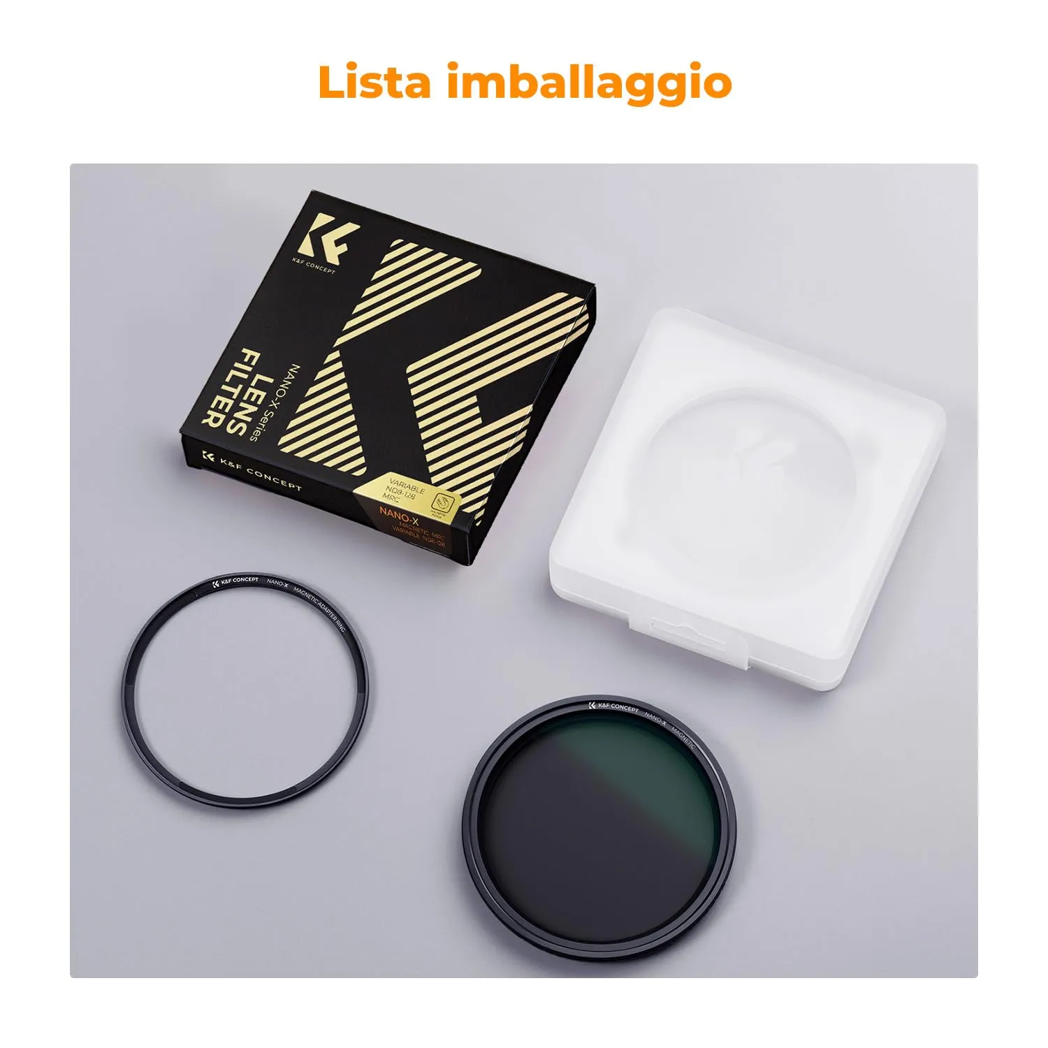 K&F Concept Nano-Xcel 67mm filtro ND8-128 magnetico 1-5 stop