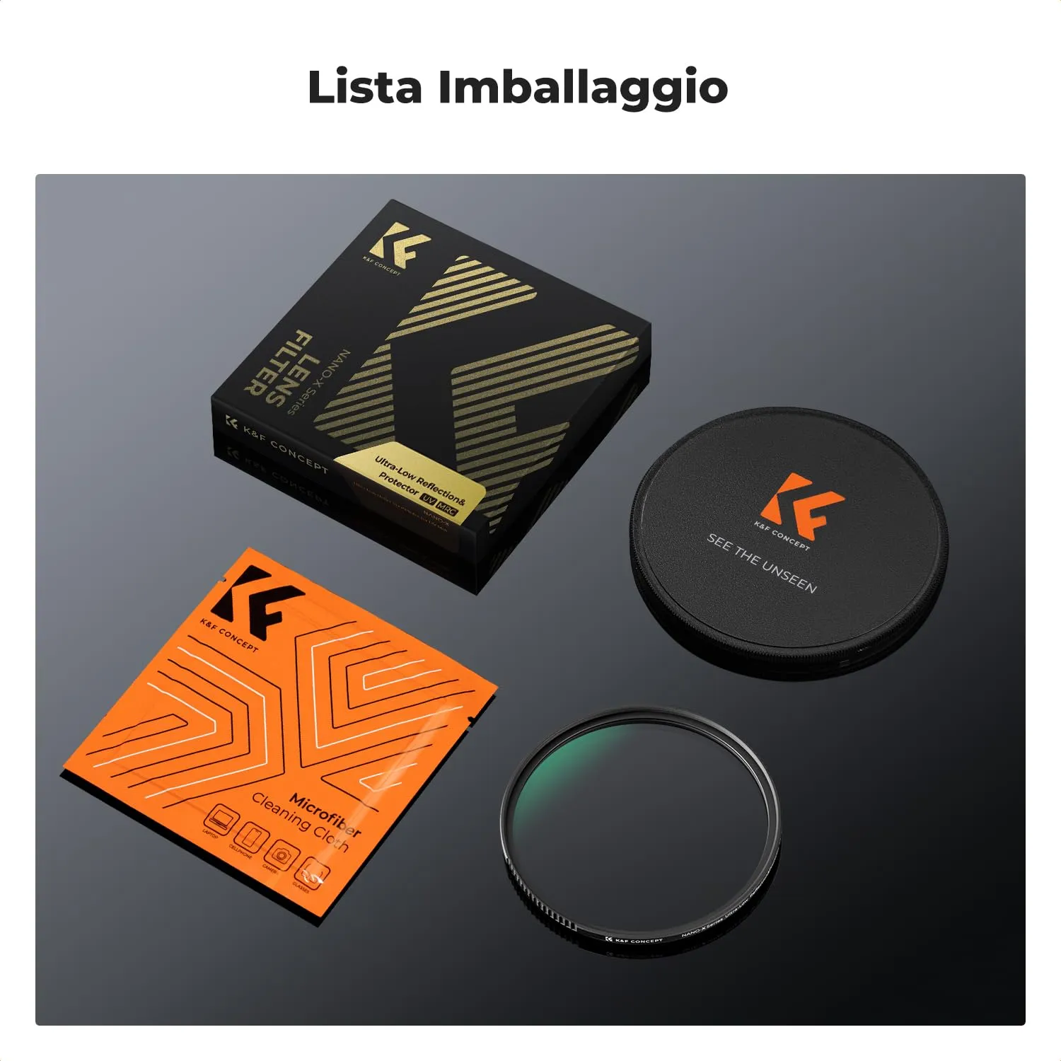 K&F Concept Nano-Xcel 67mm filtro UV antiriflesso