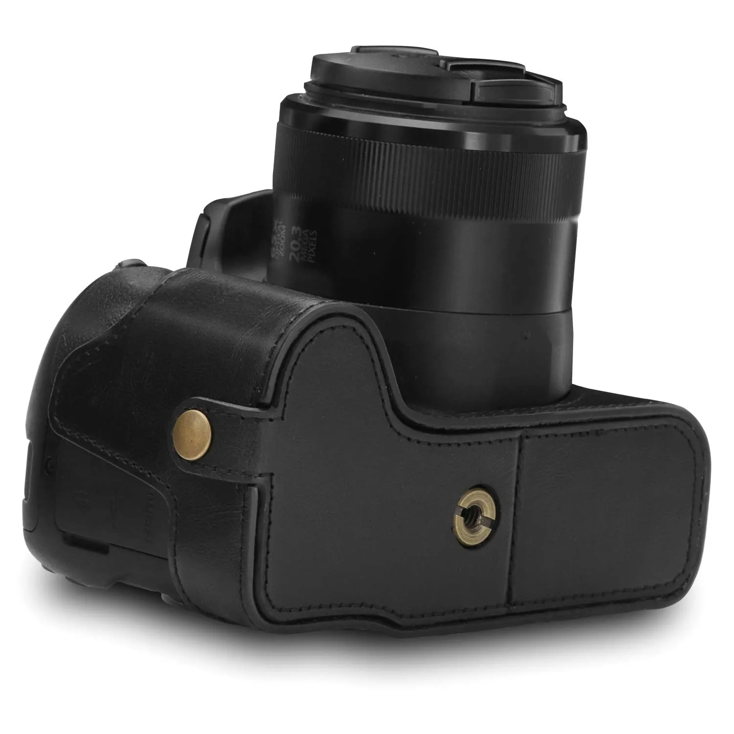 MegaGear Ever Ready custodia ecopelle Canon SX70 HS half-case