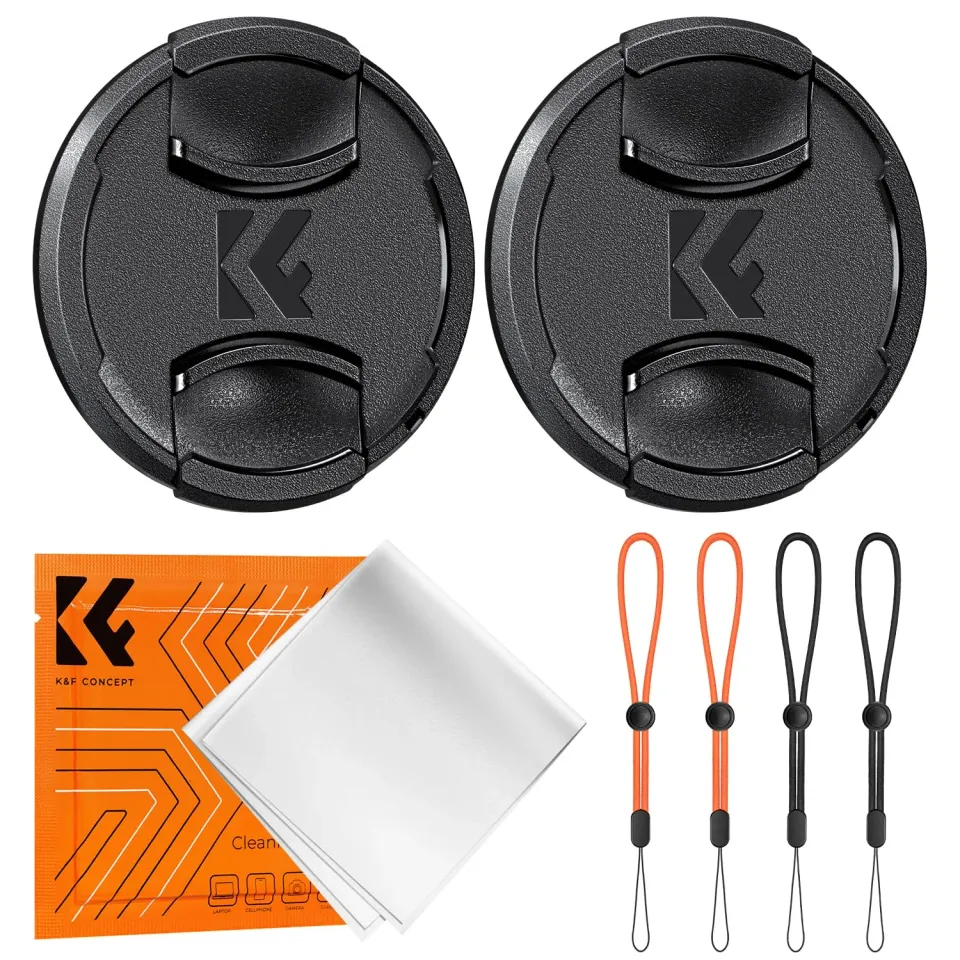 K&F Concept Tappo Obiettivo 55mm Set 2 Pezzi