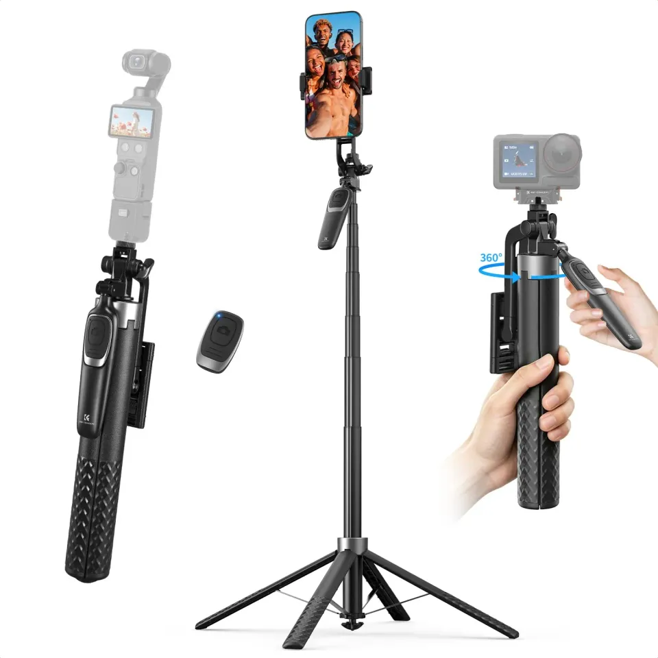 K&F Concept 177cm treppiede cellulare selfie stick bluetooth