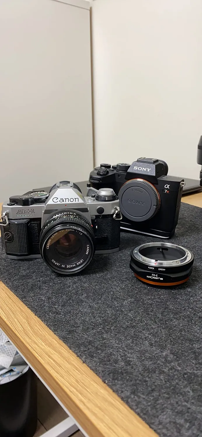 K&F Concept FD-E adattatore obiettivo Canon FD-Sony E opaco