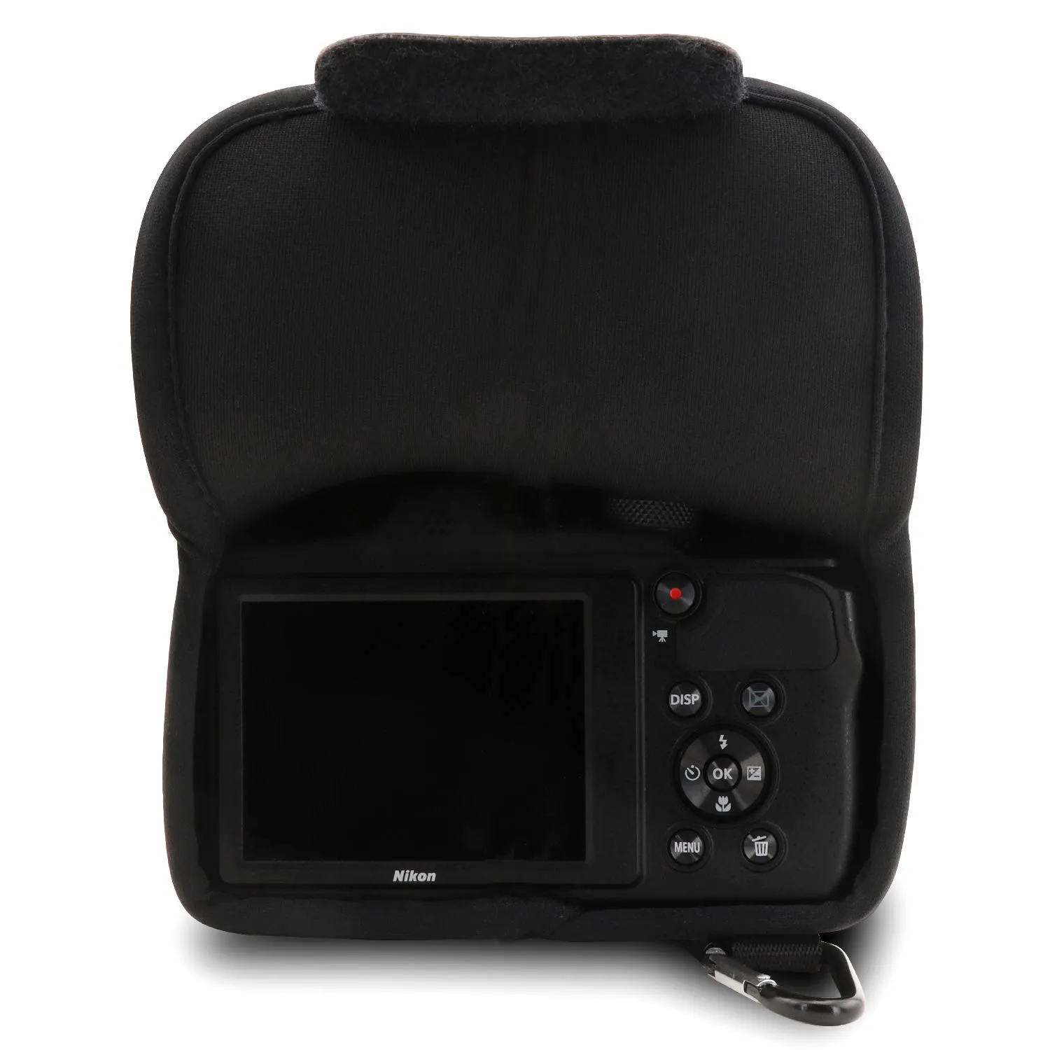 MegaGear MG1669 custodia neoprene Nikon B600 nera antiurto