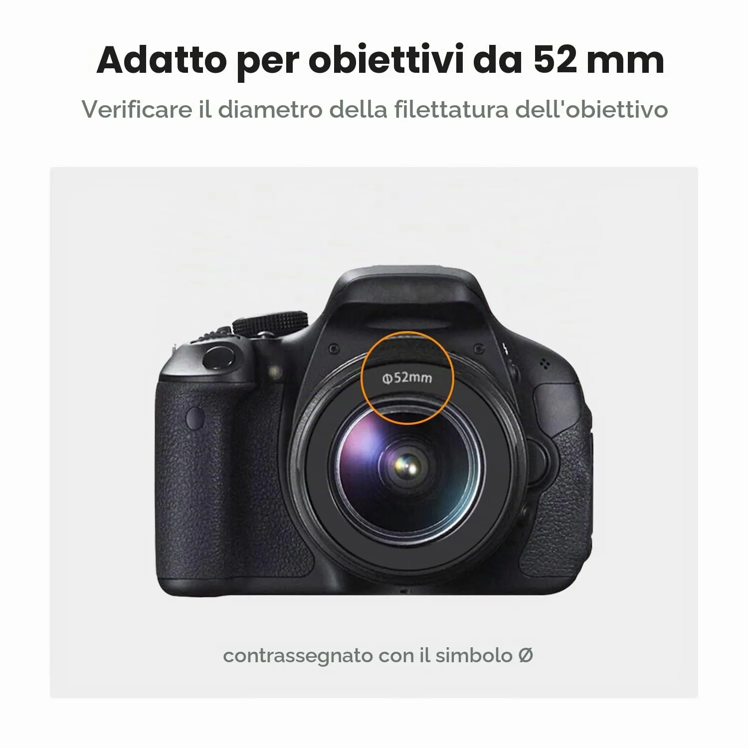 K&F Concept Paraluce Tulip 52mm per Obiettivi Filetto 52