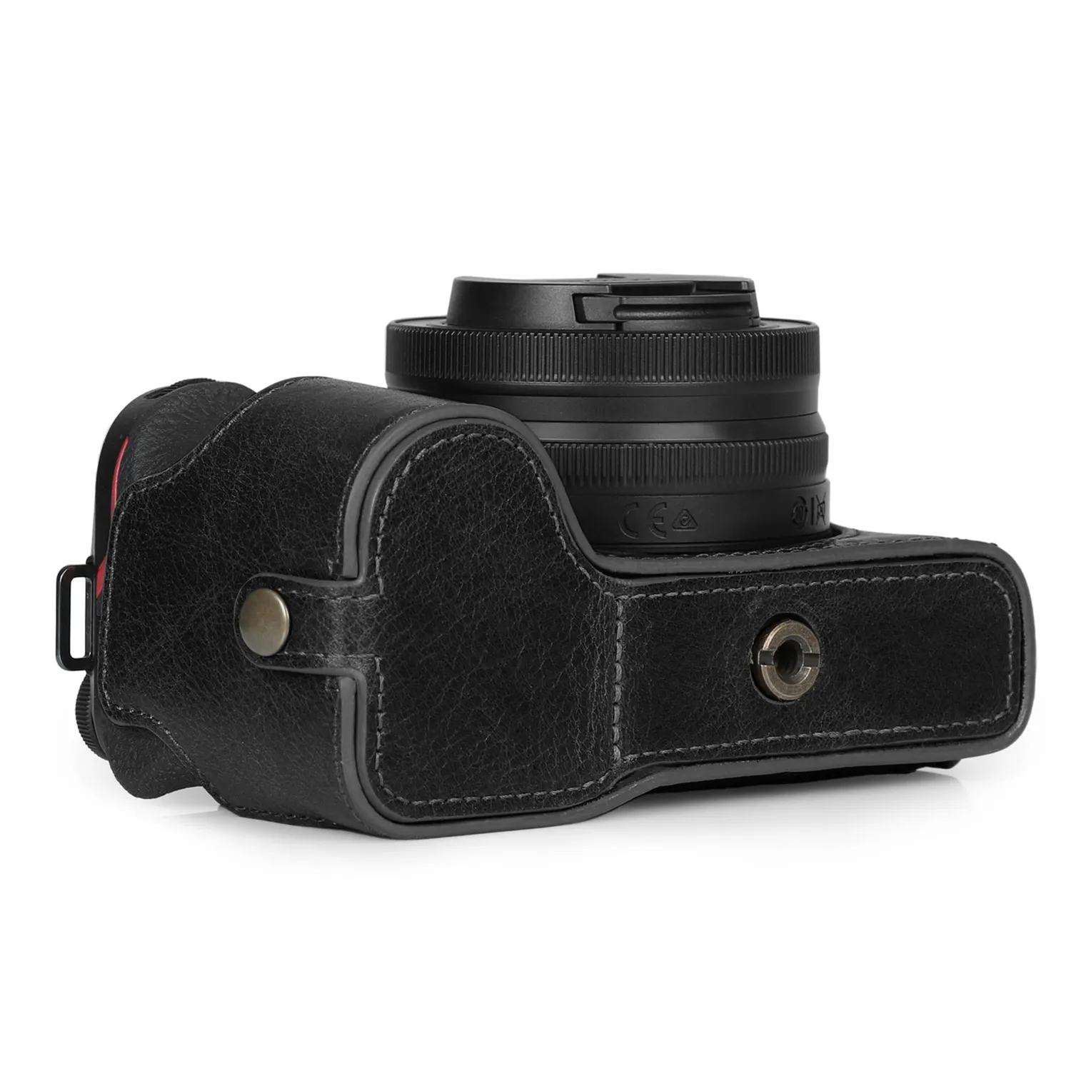 MegaGear custodia fotocamera Nikon Z30 nero vera pelle ever ready