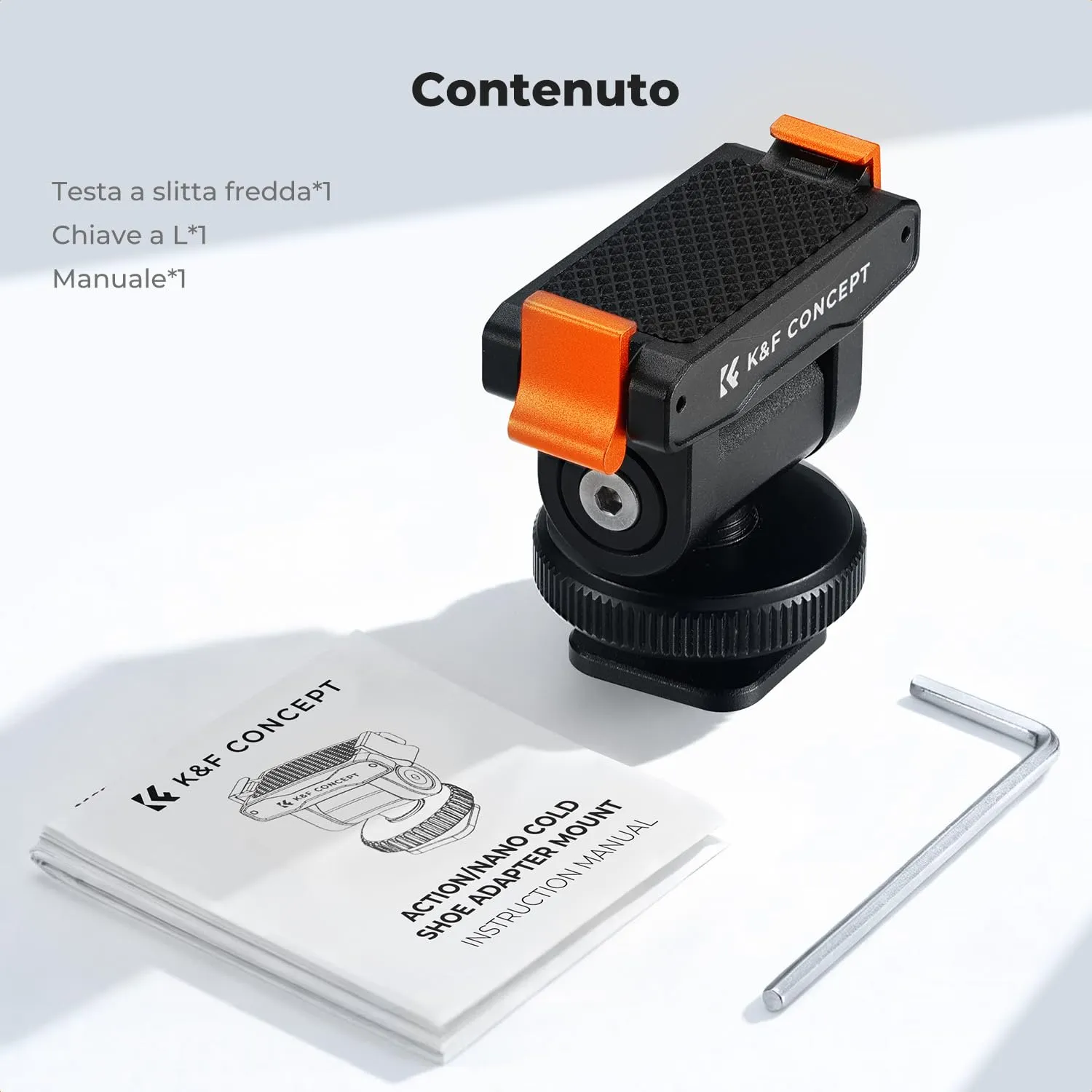 K&F Concept Slitta Fredda Magnetica Supporto Osmo Action 6/Nano