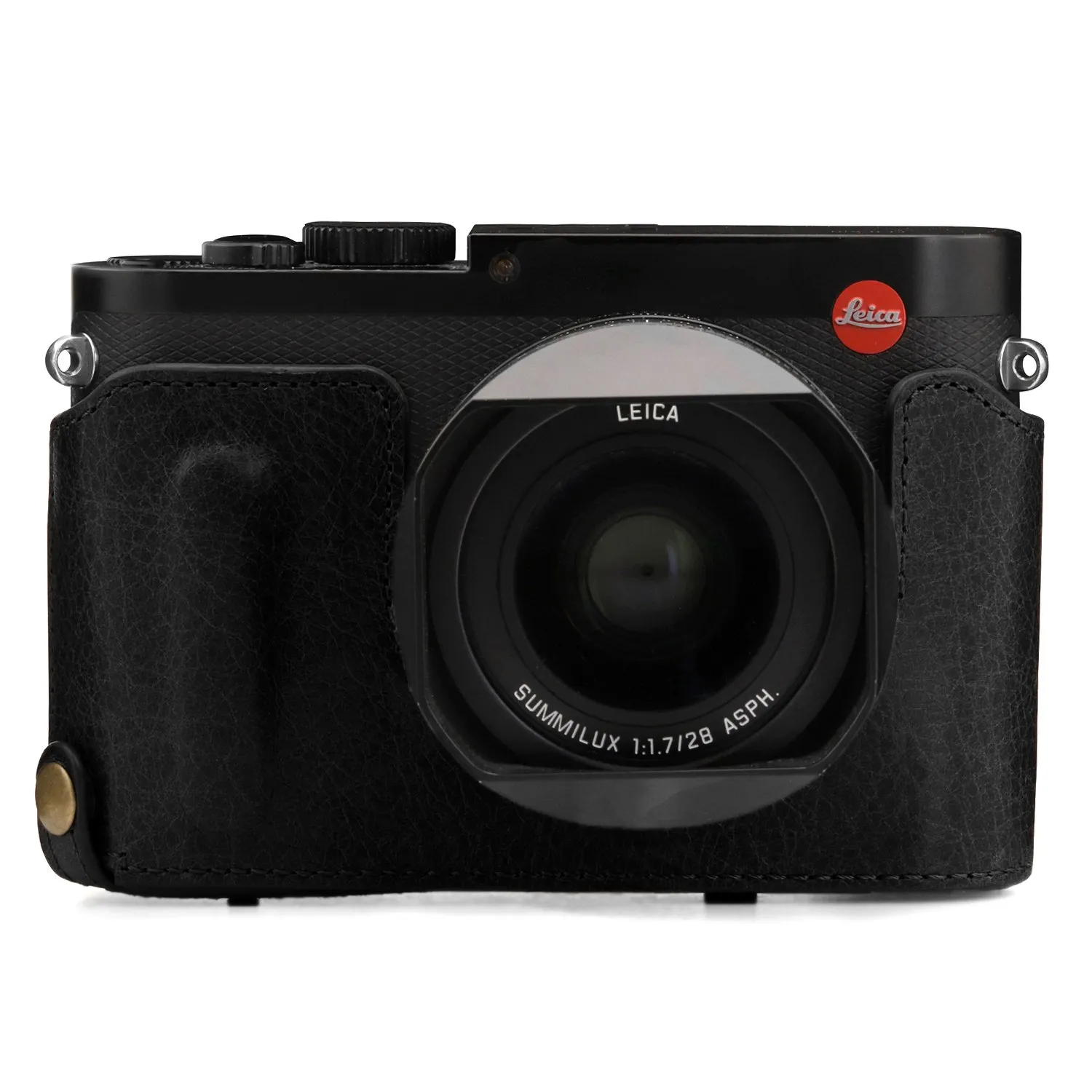 MegaGear Ever Ready custodia Leica Q Q-P Typ 116 nera pelle