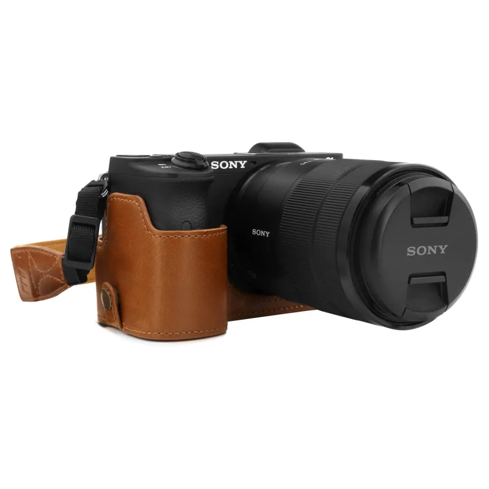MegaGear MG1809 Ever Ready custodia A6600 pelle marrone chiaro