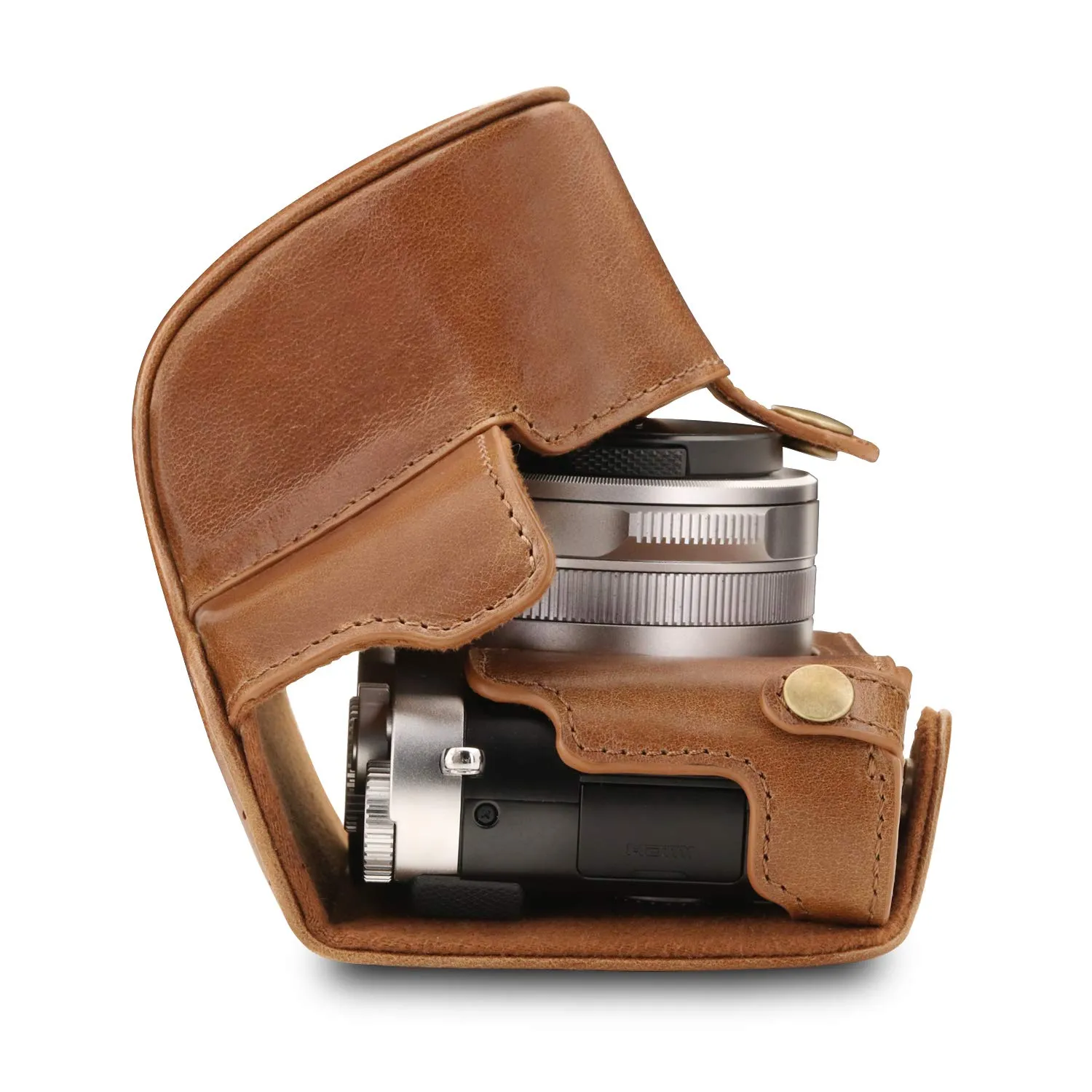 MegaGear Ever Ready Custodia Fotocamera Leica D-Lux 7 8 Marrone