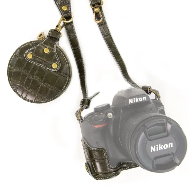 MegaGear Ever Ready custodia fotocamera Nikon D3400 ecopelle