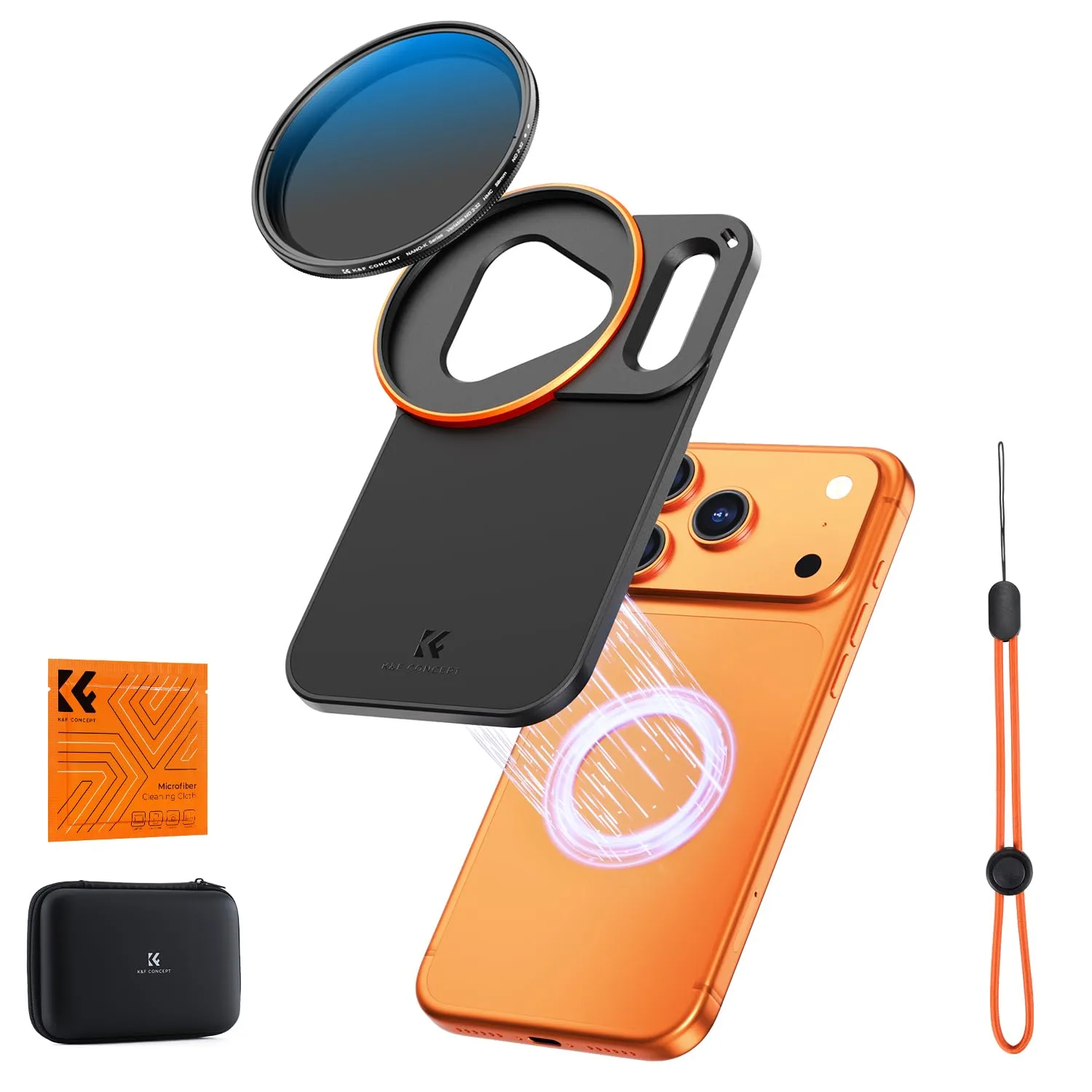 K&F Concept Supporto Magnetico Filtri 58mm iPhone 17 Pro