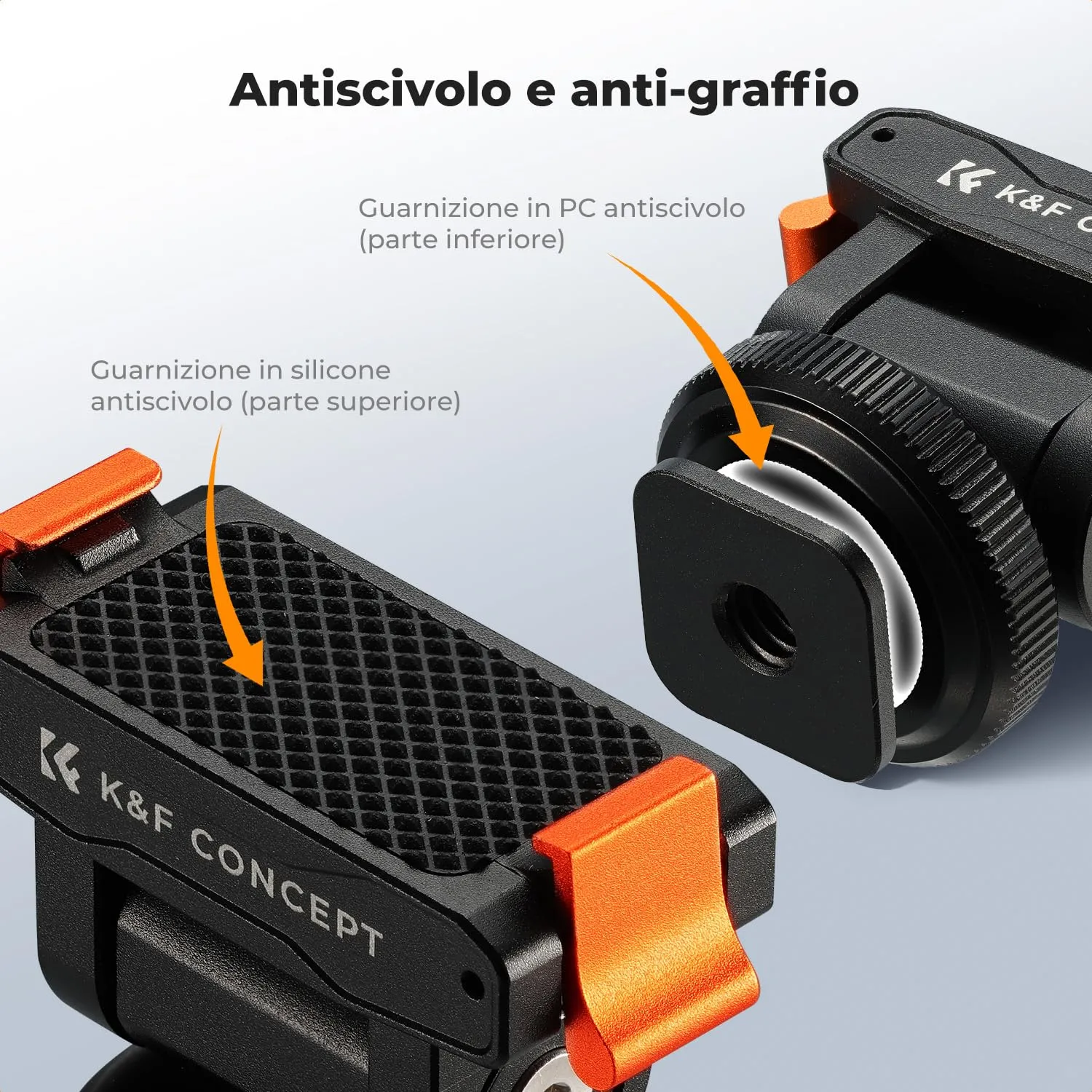 K&F Concept Slitta Fredda Magnetica Supporto Osmo Action 6/Nano