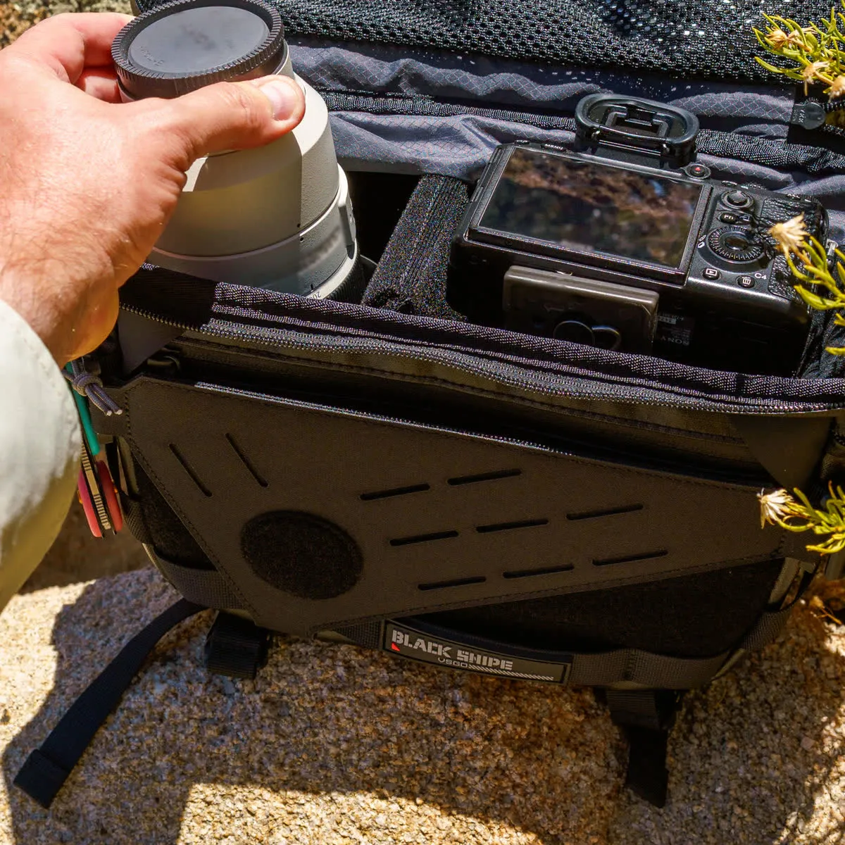 VSGO Black Snipe Pro 7L borsa fotografica espandibile 9L