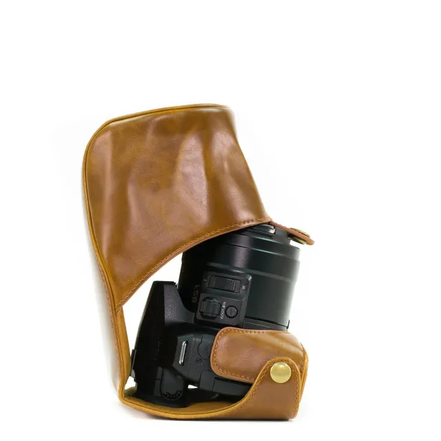 MegaGear Ever Ready custodia Panasonic FZ1000 ecopelle marrone