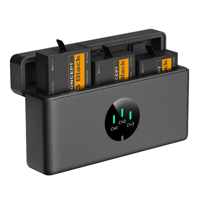 K&F Concept Hero 13 Batterie Enduro 2100mAh Kit 3+Caricatore