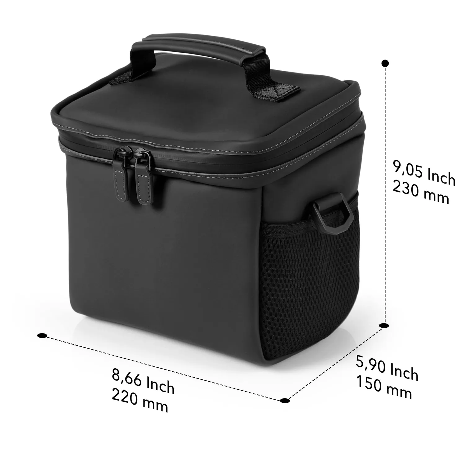 MegaGear borsa tracolla fotografica unisex nera capiente