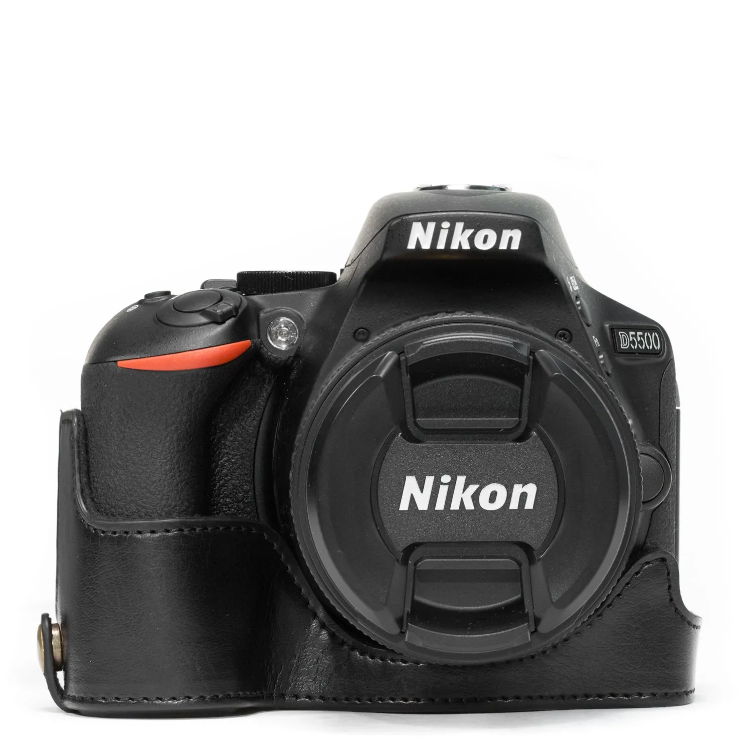 MegaGear Ever Ready Mezza Custodia Pelle Nikon D5600 Nero