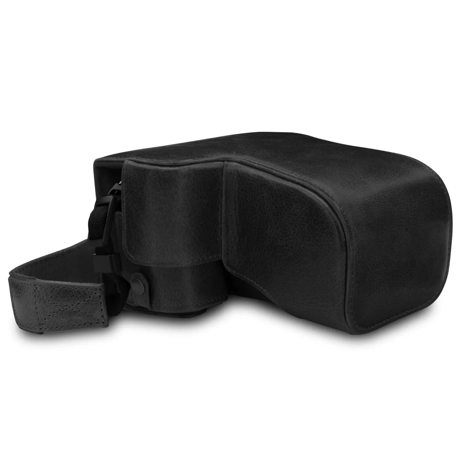MegaGear A6100 A6400 custodia vera pelle 18-135mm verde