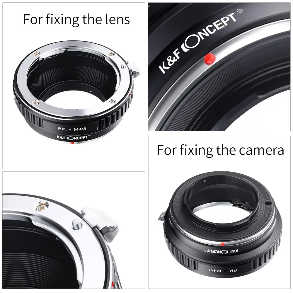 K&F Concept adattatore Pentax K-PK a Micro 4/3 manuale