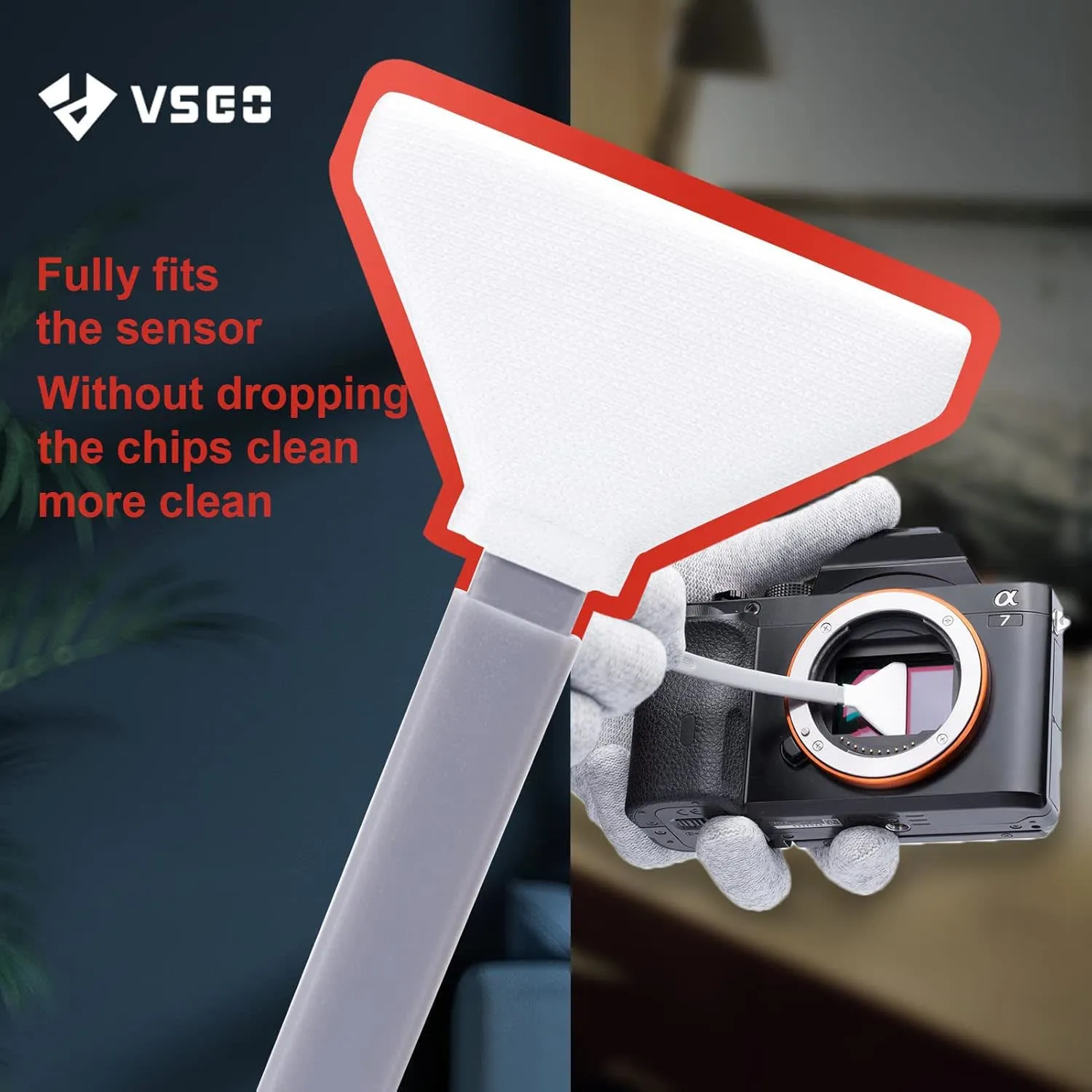 VSGO VS-S04E kit pulizia sensore 34mm 13 pezzi