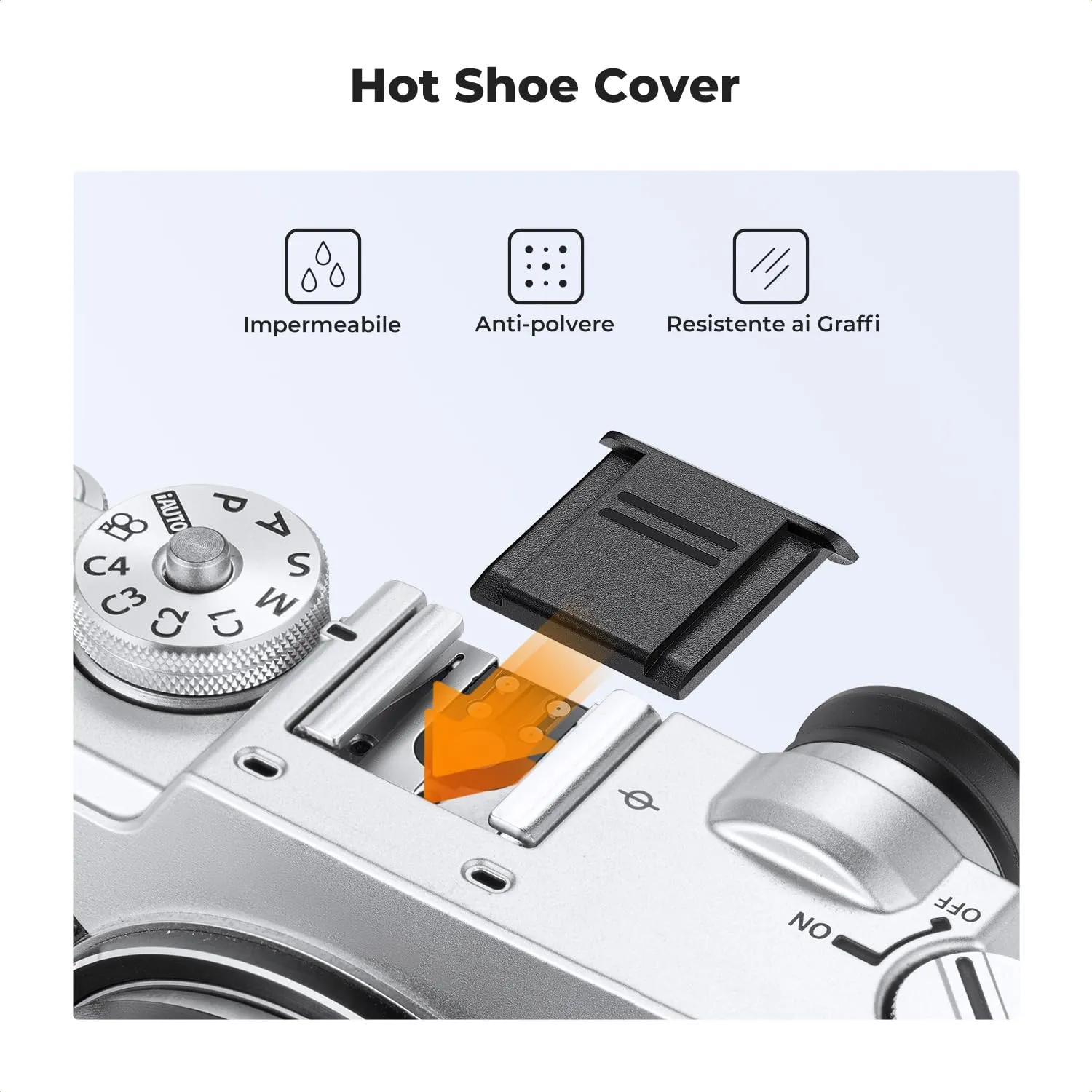 K&F Concept tappi RF Canon kit corpo e obiettivo 2+2