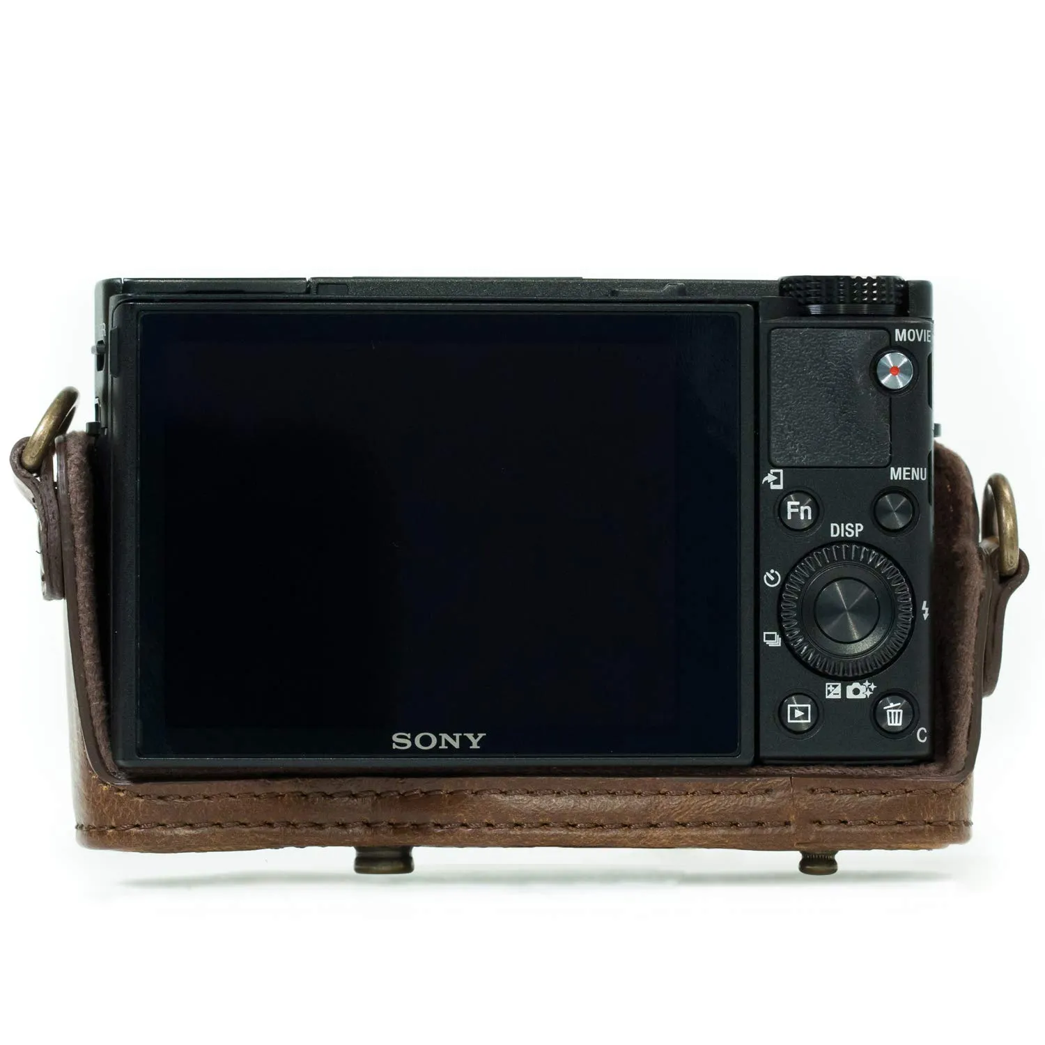 MegaGear Ever Ready custodia pelle Sony RX100 IV marrone scuro