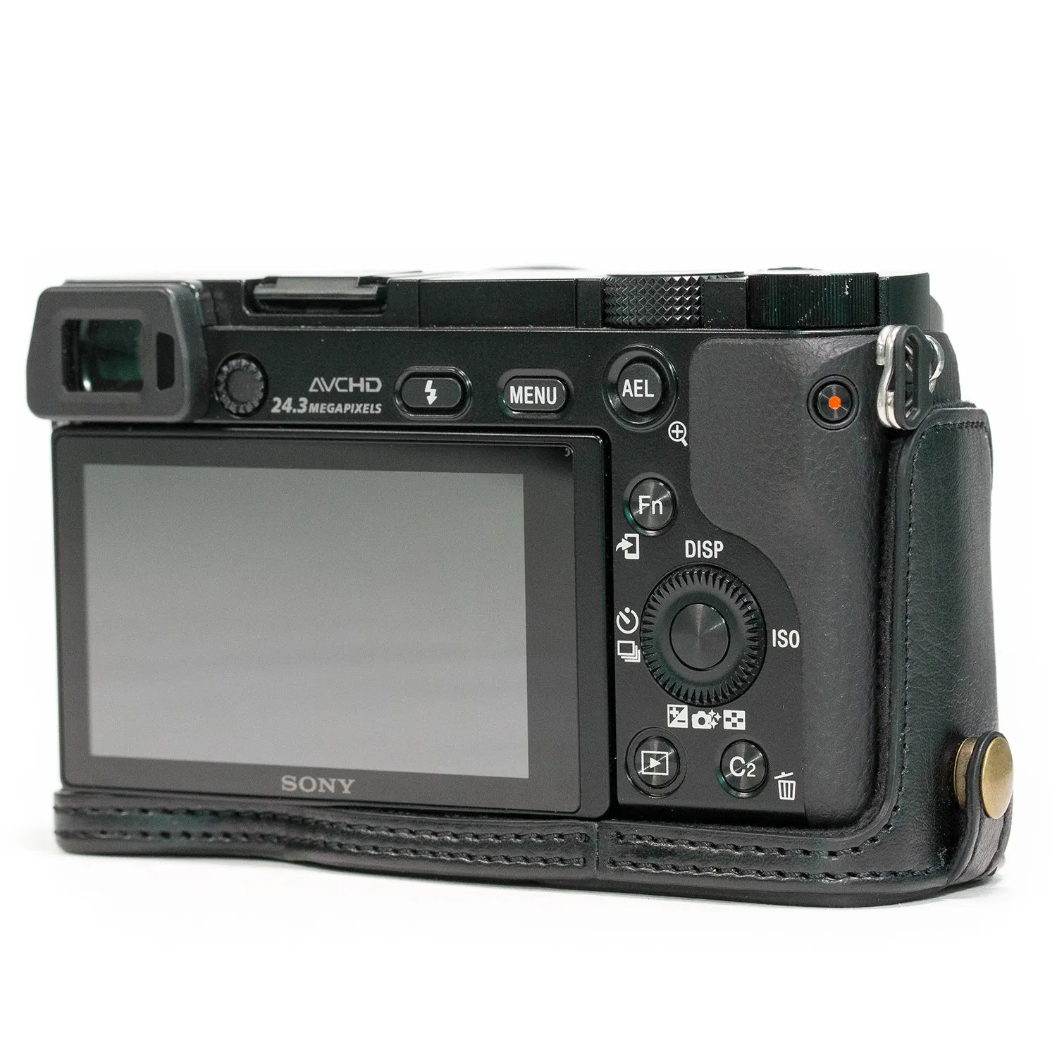 MegaGear Ever Ready Sony A5100 mezza custodia pelle nero